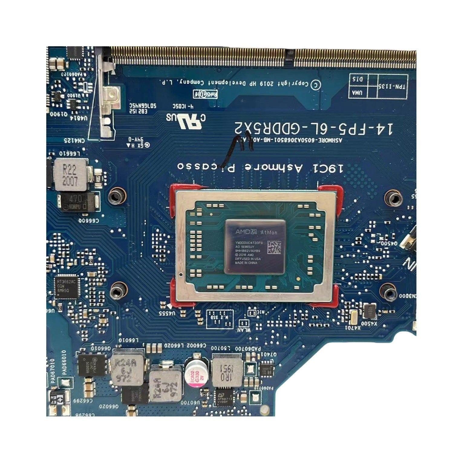 6050A3068501 UMA For HP 14-DK Laptop Motherboard AMD Athlon 300U CPU L56249-601 - Bighao-Era Laptop part