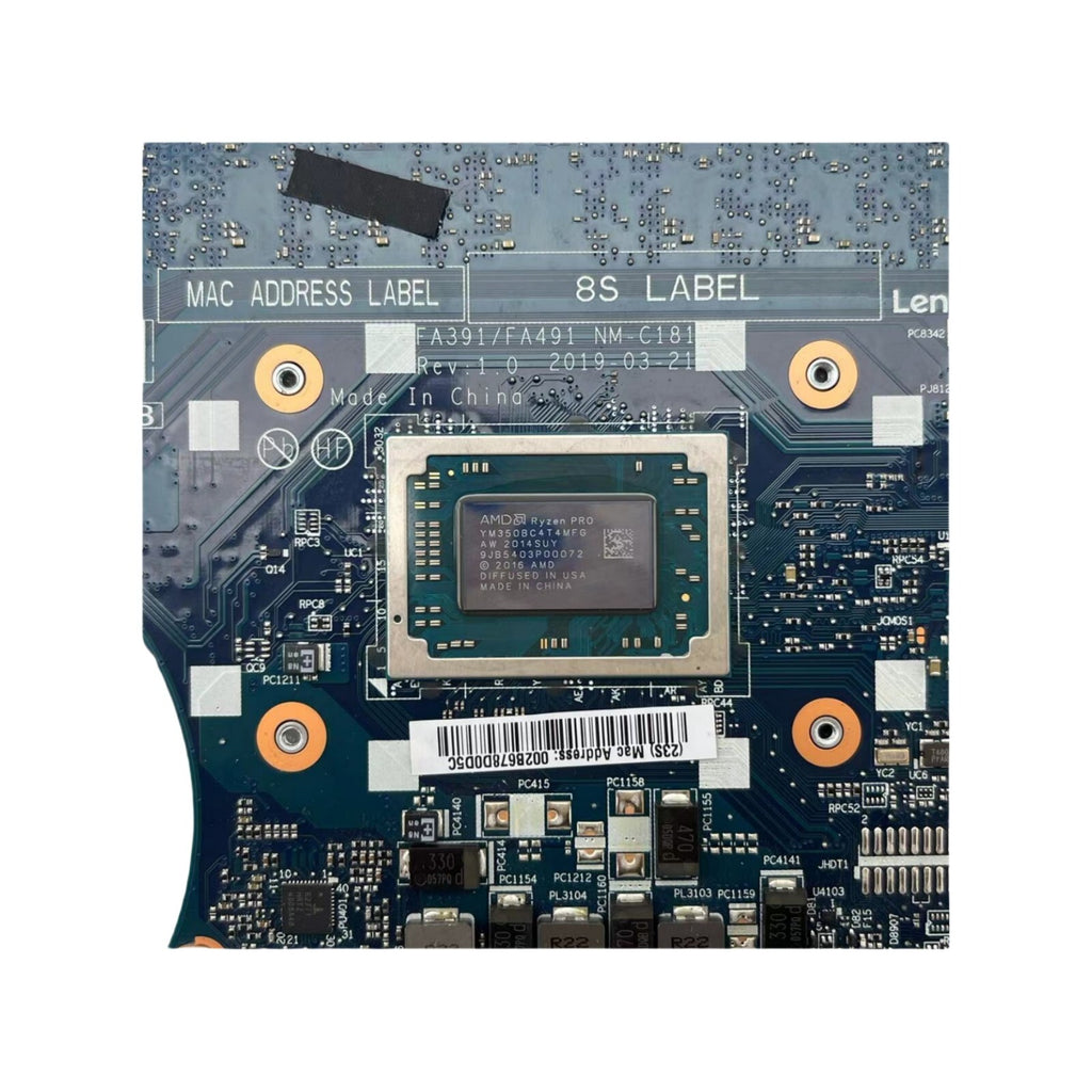 FRU:02DM189 Lenovo ThinkPad X395 Motherboard NM-C181 AMD R5-3500U 8GB - Bighao-Era Laptop part