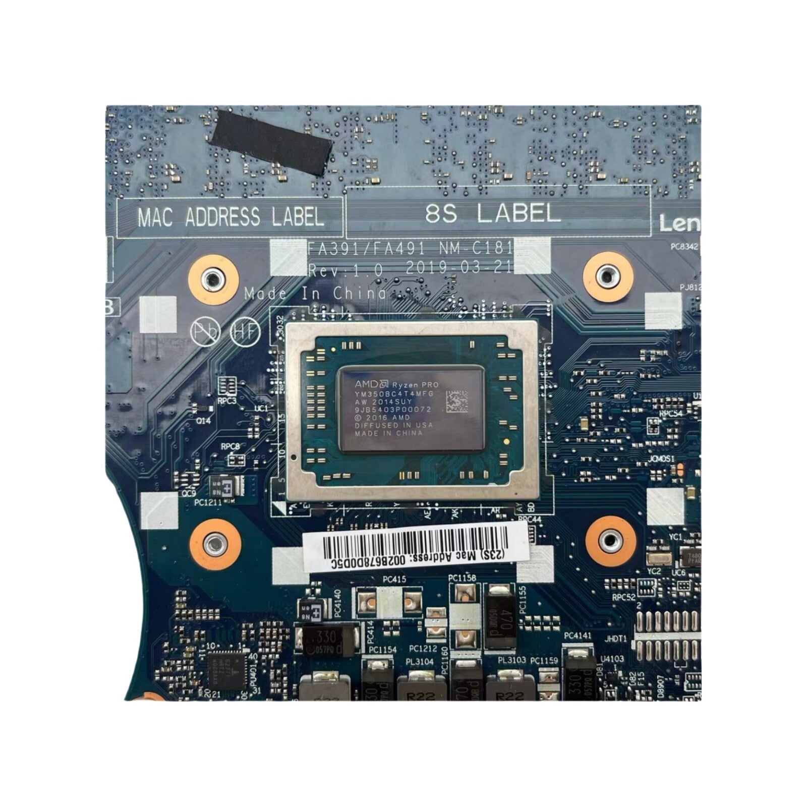 FRU:02DM189 Lenovo ThinkPad X395 Motherboard NM-C181 AMD R5-3500U 8GB - Bighao-Era Laptop part