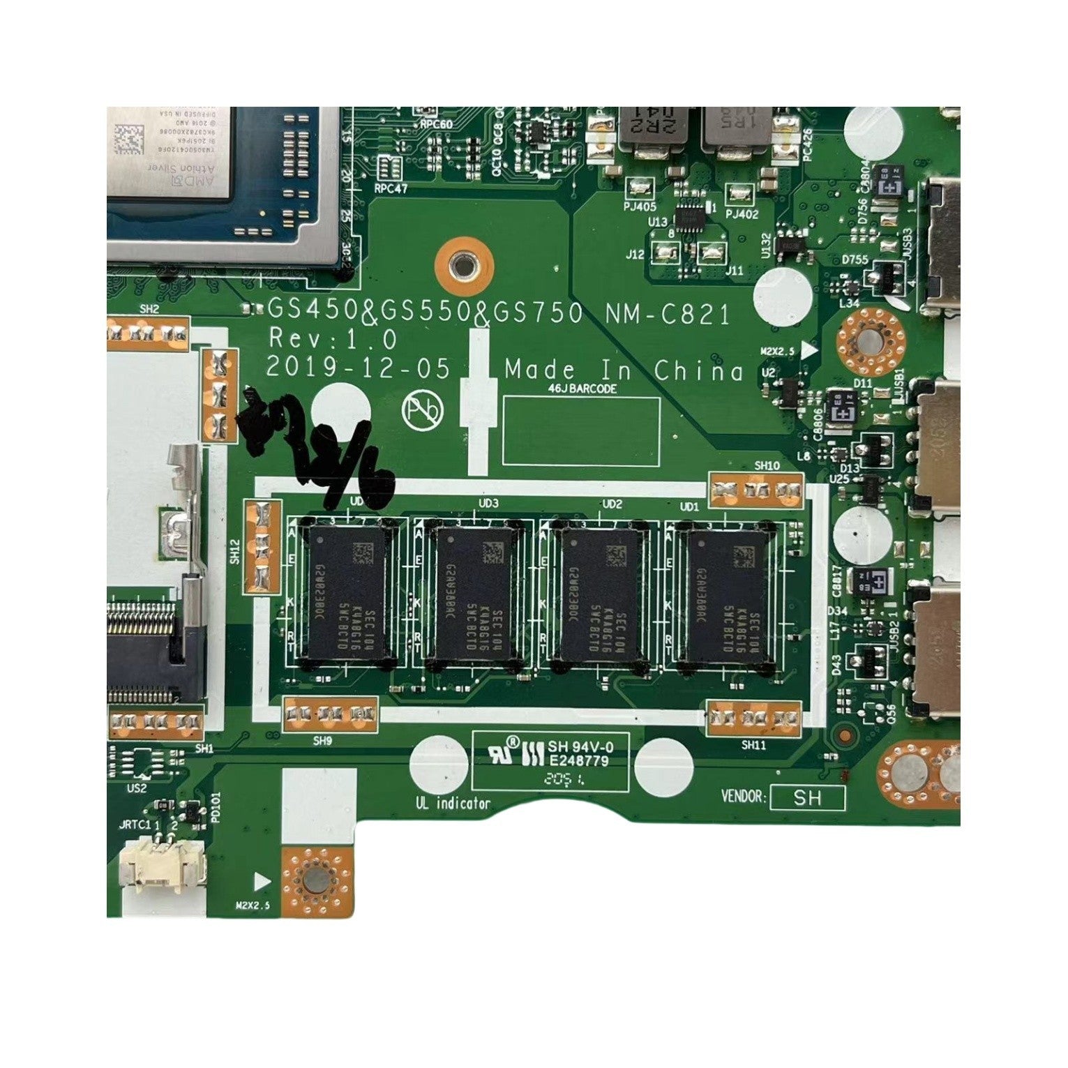 5B20S44464 For Lenovo Ideapad 3 15ADA05 Motherboard Athlon 3050U CPU 4GB NM-C821 - Bighao-Era Laptop part