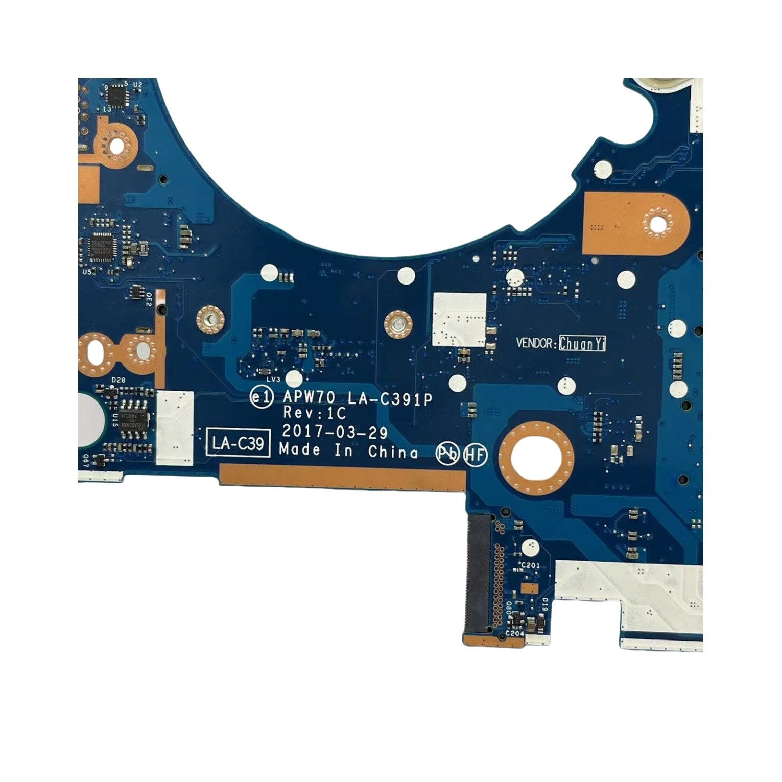 HP ZBook 17 G3 Motherboard LA-C391P 848304-601 i7-6820HQ CPU - Bighao-Era Laptop part