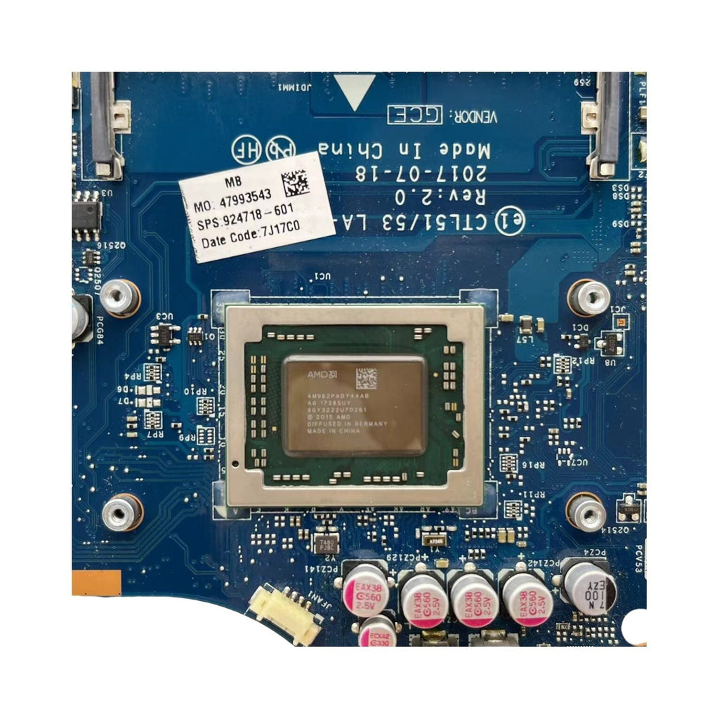 HP Pavilion 15-BW Motherboard LA-E831P CTL51/53 with AMD A10-9620P CPU 924718-601 - Bighao-Era Laptop part