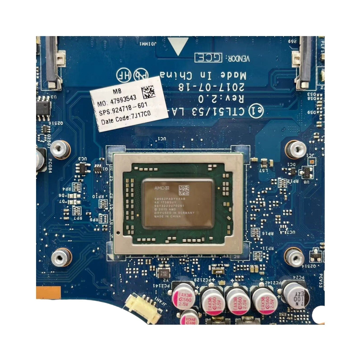 HP Pavilion 15-BW Motherboard LA-E831P CTL51/53 with AMD A10-9620P CPU 924718-601 - Bighao-Era Laptop part