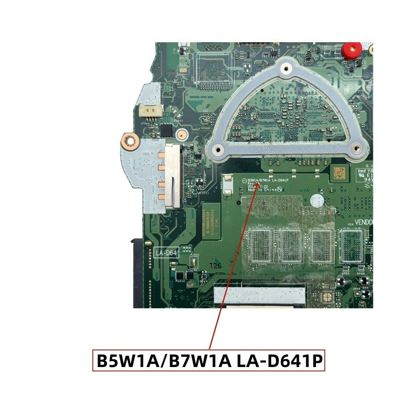 LA-D641P Acer Aspire ES1-732 Motherboard with N3350 CPU NB.GFT11.00B - Bighao-Era Laptop part