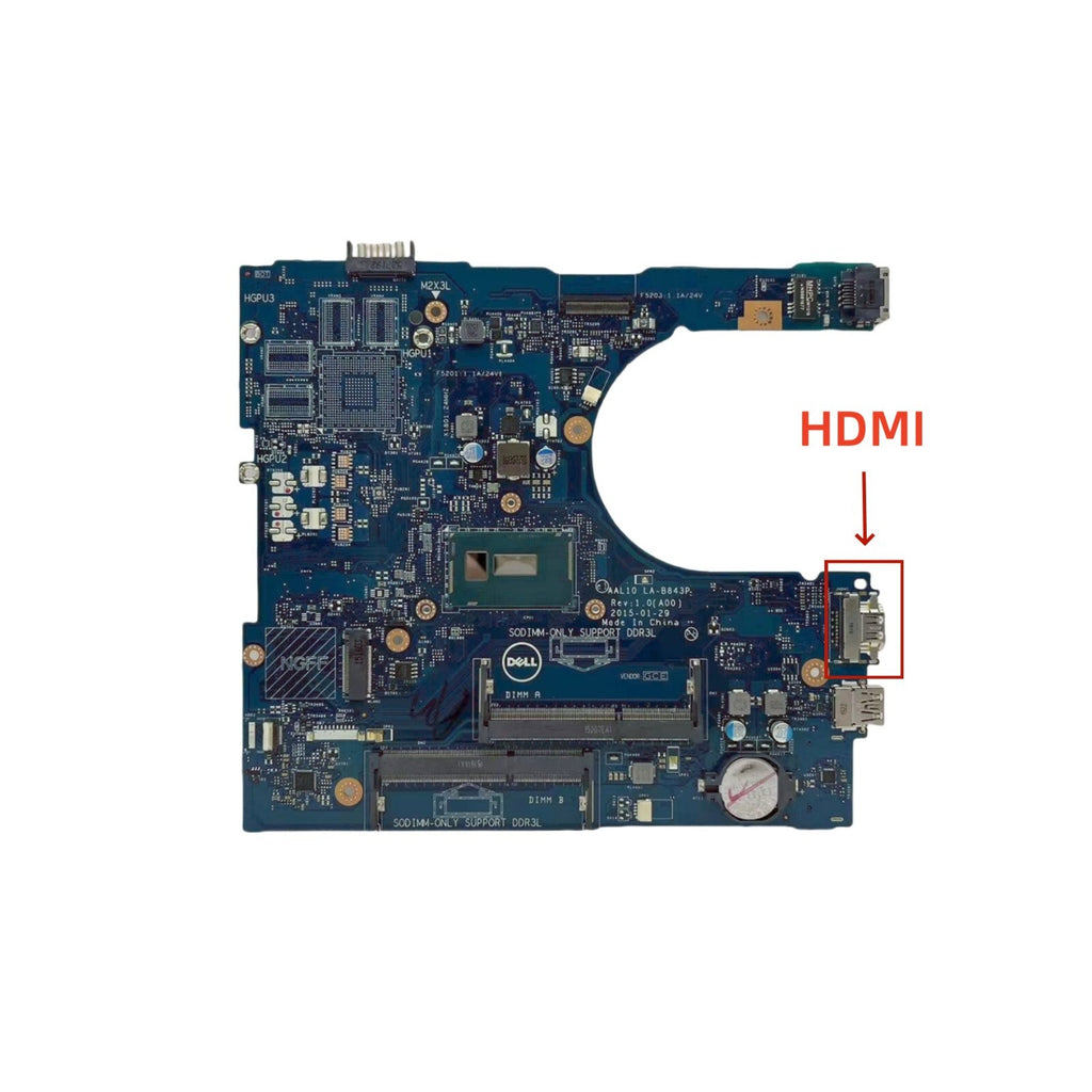 LA-B843P For Dell Inspiron 5558 Laptop Motherboard 04CN4G With Core i3-5015U CPU - Bighao-Era Laptop part