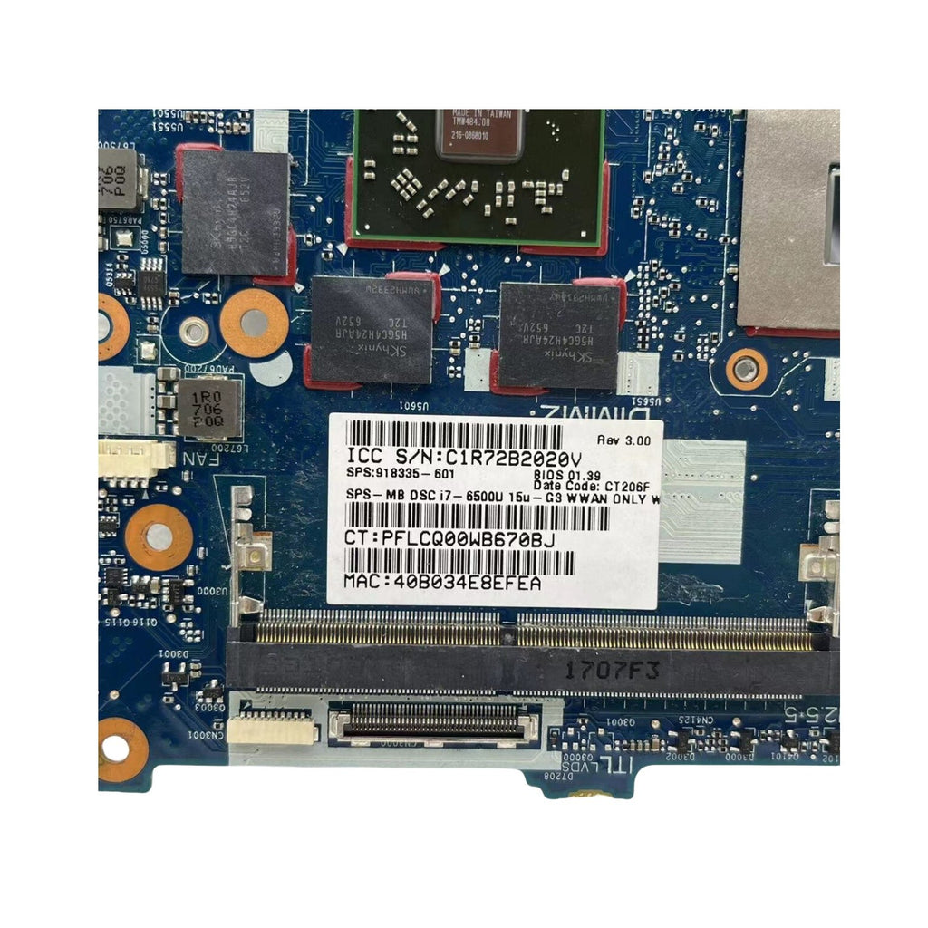 HP 850 G3 Motherboard 6050A2892401 with i7-6500 CPU and M350 2GB Graphics 839235-601 - Bighao-Era Laptop part