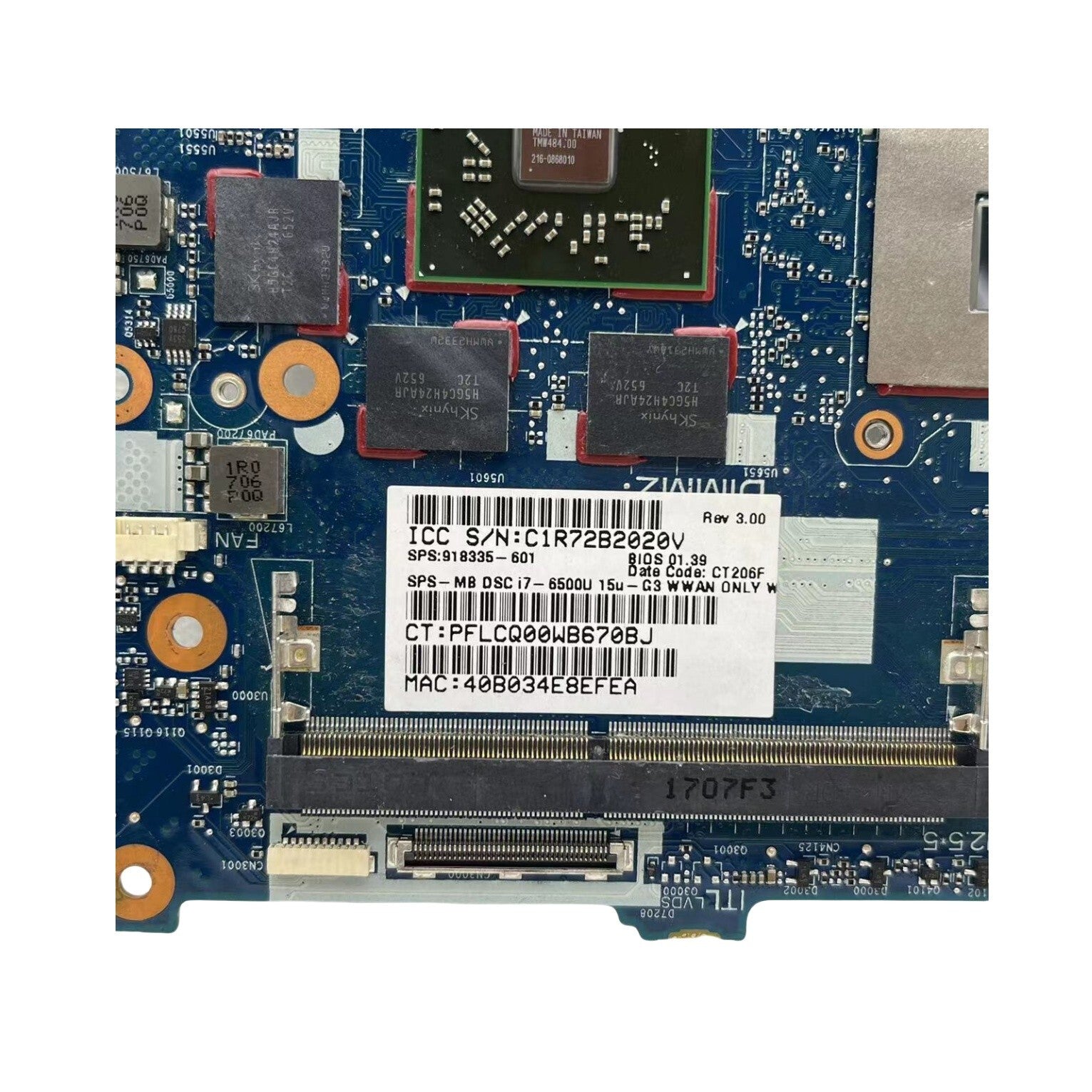 HP 850 G3 Motherboard 6050A2892401 with i7-6500 CPU and M350 2GB Graphics 839235-601 - Bighao-Era Laptop part