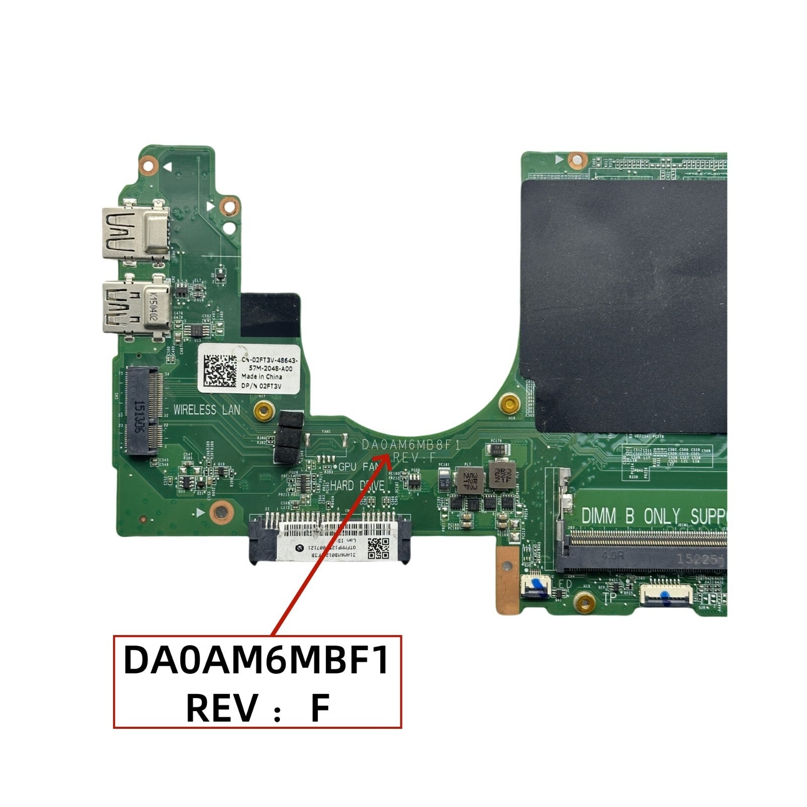 Dell Inspiron 15 7548 Motherboard DA0AM6MB8F1 with i5-5200U UMA DP/N: 02FT3V - Bighao-Era Laptop part