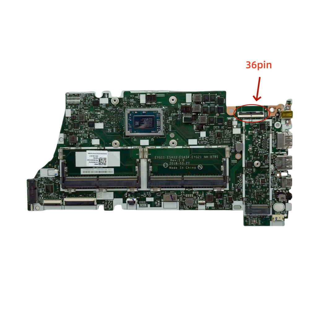 Lenovo Yoga 530-14ARR Motherboard NM-B781 for AMD R3/R5 CPU 5B20R41623 - Bighao-Era Laptop part