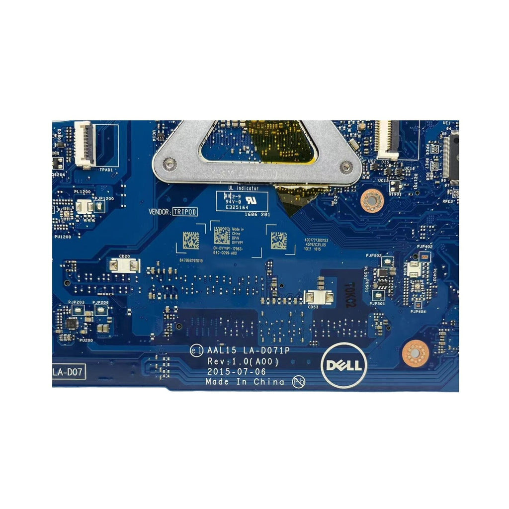 Dell Inspiron 5559 Motherboard LA-D071P with i5-6200U CPU 0VYVP1 - Bighao-Era Laptop part