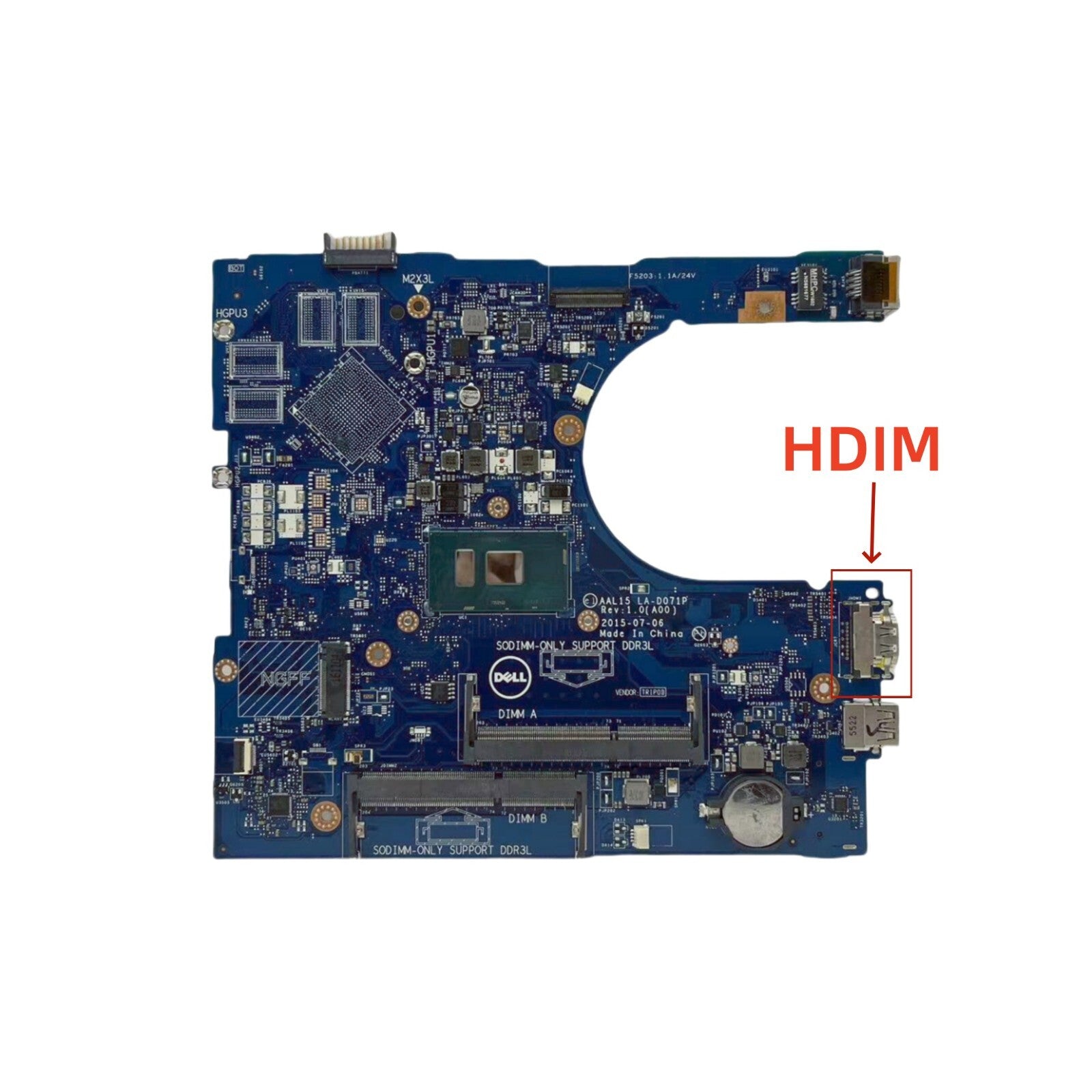 Dell Inspiron 5459 Motherboard LA-D071P with i5-6200U CPU UMA 0VYVP1 - Bighao-Era Laptop part
