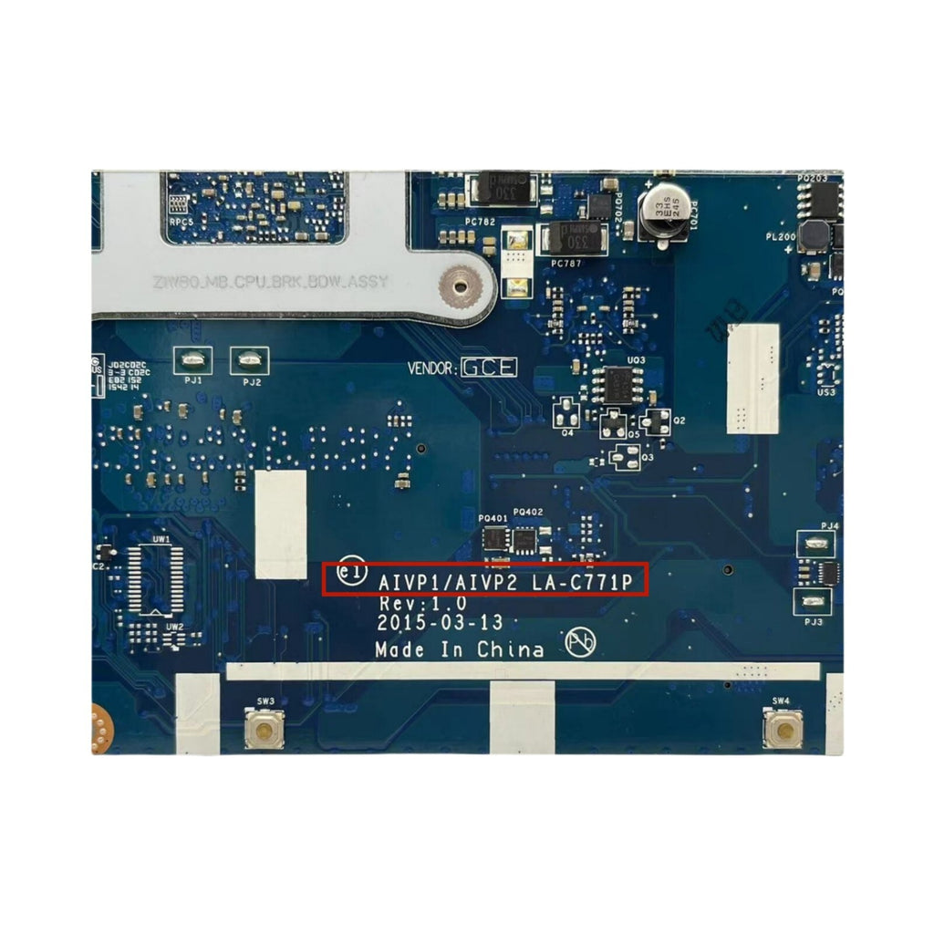 LA-C771P For Lenovo Ideapad 100-14IBY Laptop Motherboard N2840 / N3540 CPU - Bighao-Era Laptop part