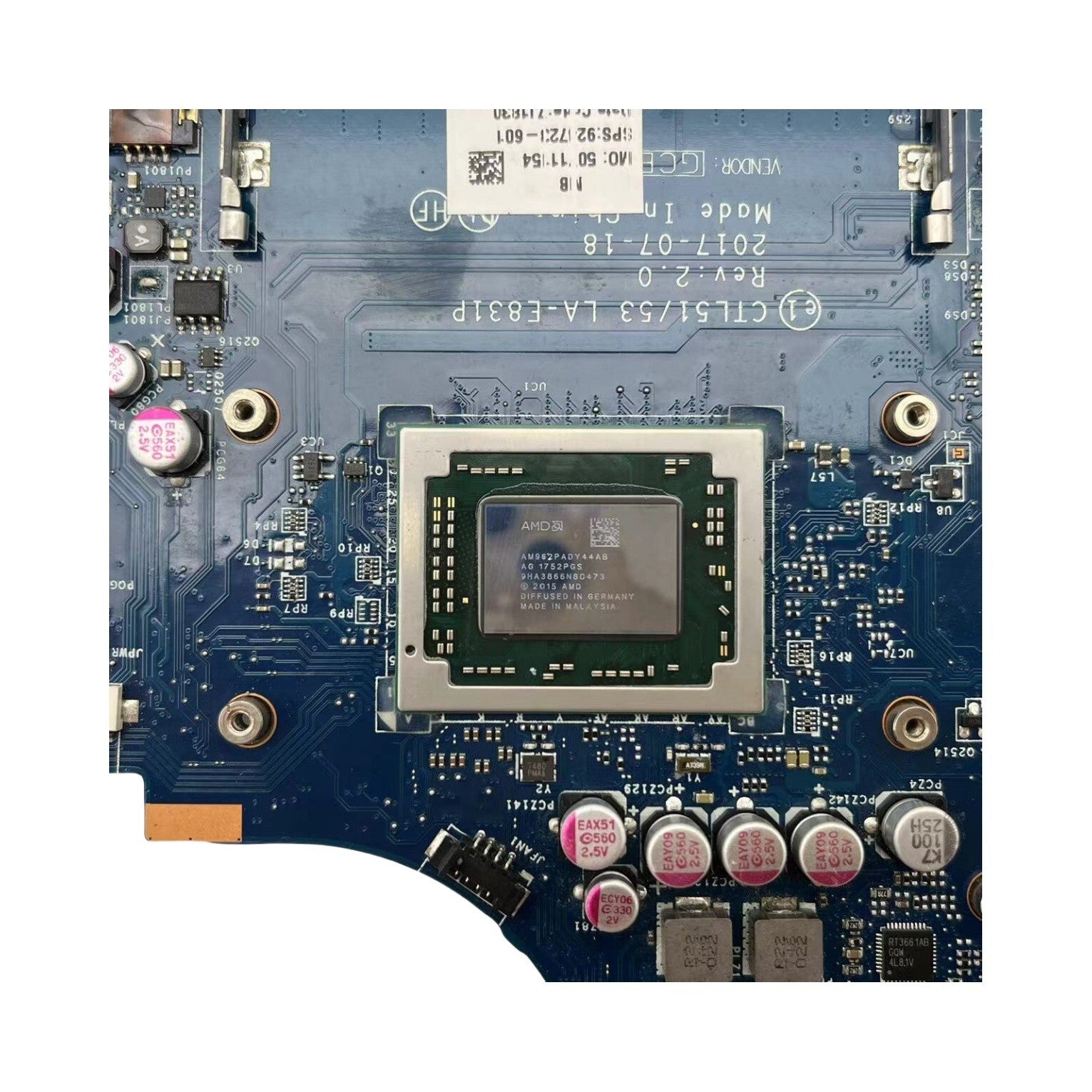 LA-E831P HP Pavilion 15-BW Motherboard 924723-601 A10-9620P CPU R7 M340 2G - Bighao-Era Laptop part
