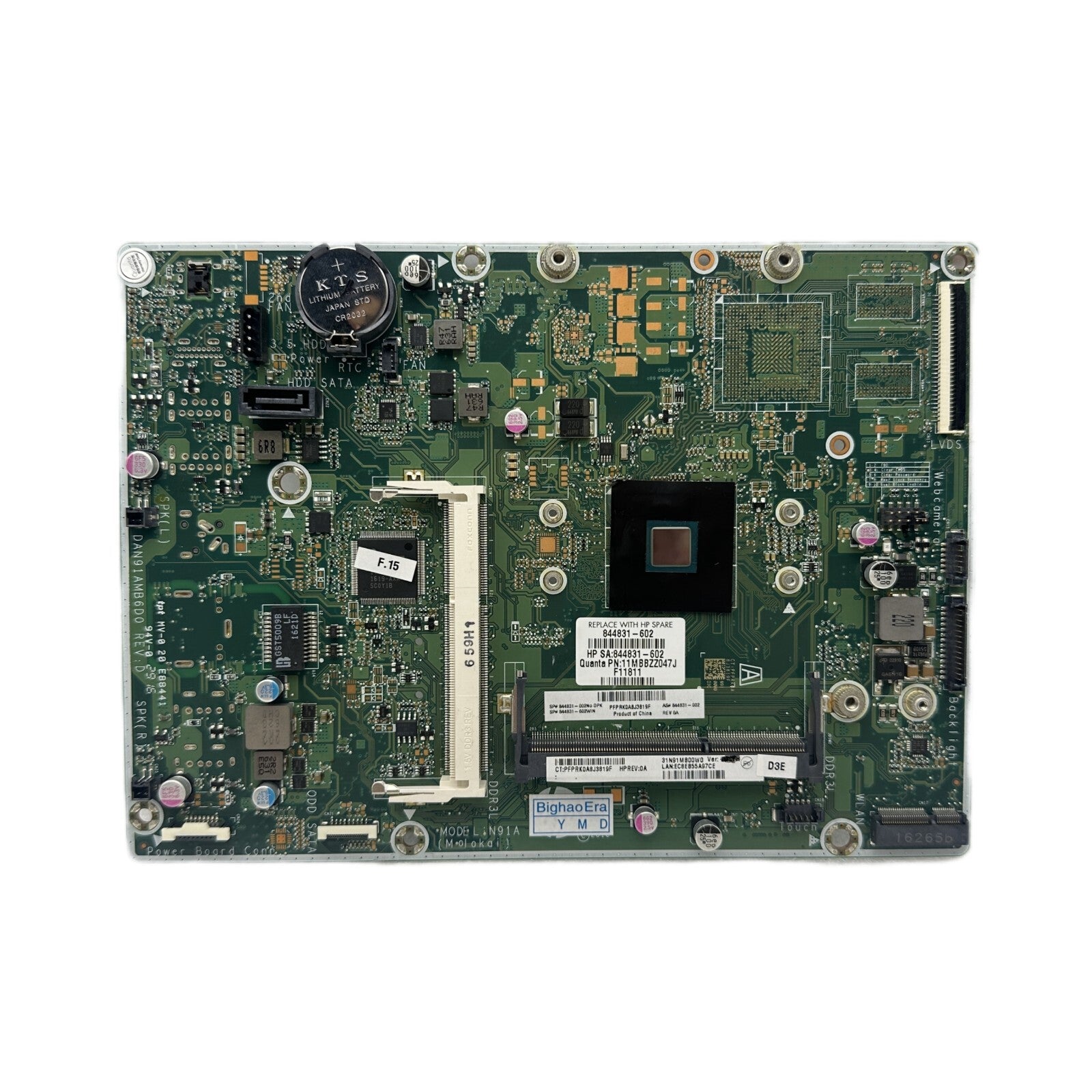 HP 20-C023W Motherboard 844831-602 with J3060 J3710 CPU DAN91AMB6D - Bighao-Era Laptop part