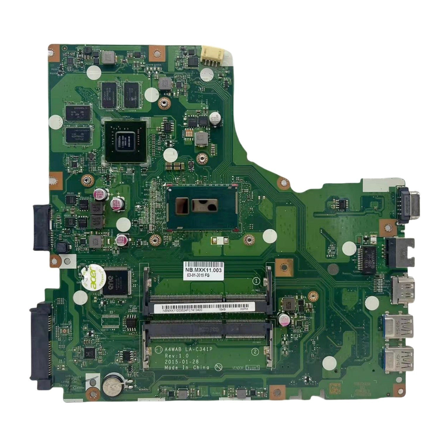 Acer Aspire E5-473G Motherboard LA-C341P with i5-5200U and GT920M 2G-GPU - Bighao-Era Laptop part