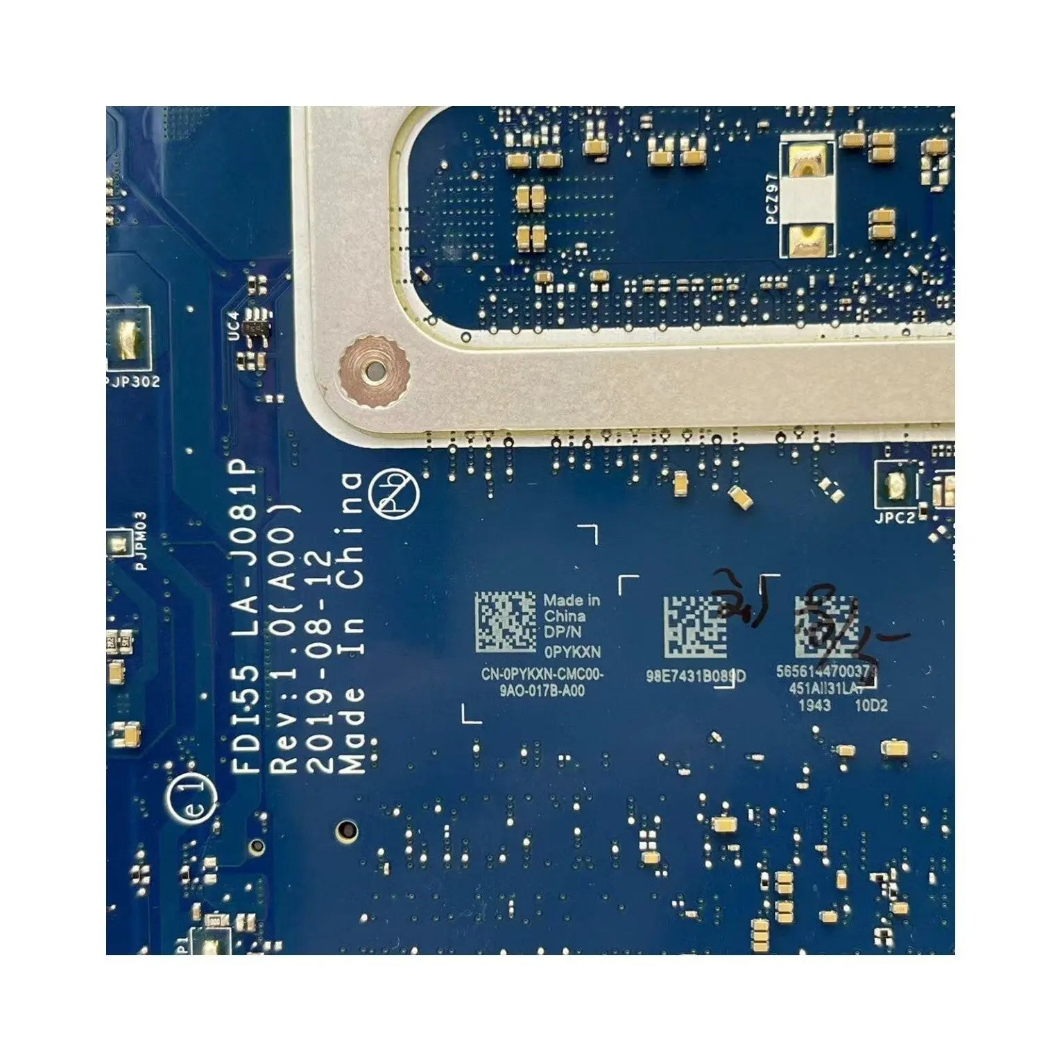 LA-J081P Dell Inspiron 3593 Motherboard with i5-1035G1 CPU 01J5TX - Dell Laptop part