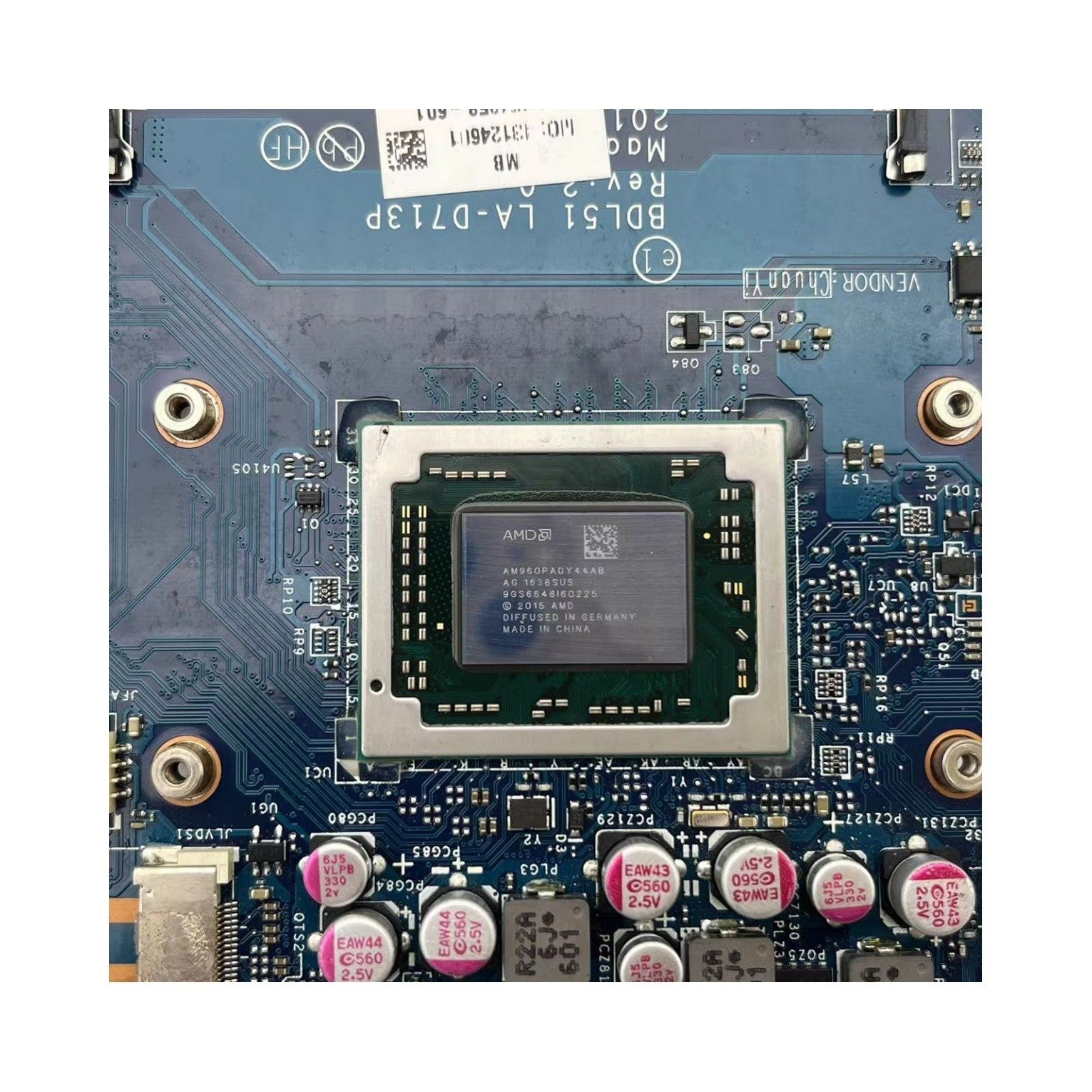 BDL51 LA-D713P HP Pavilion Motherboard for AMD A10-9600P CPU 854958-601 - Bighao-Era Laptop part
