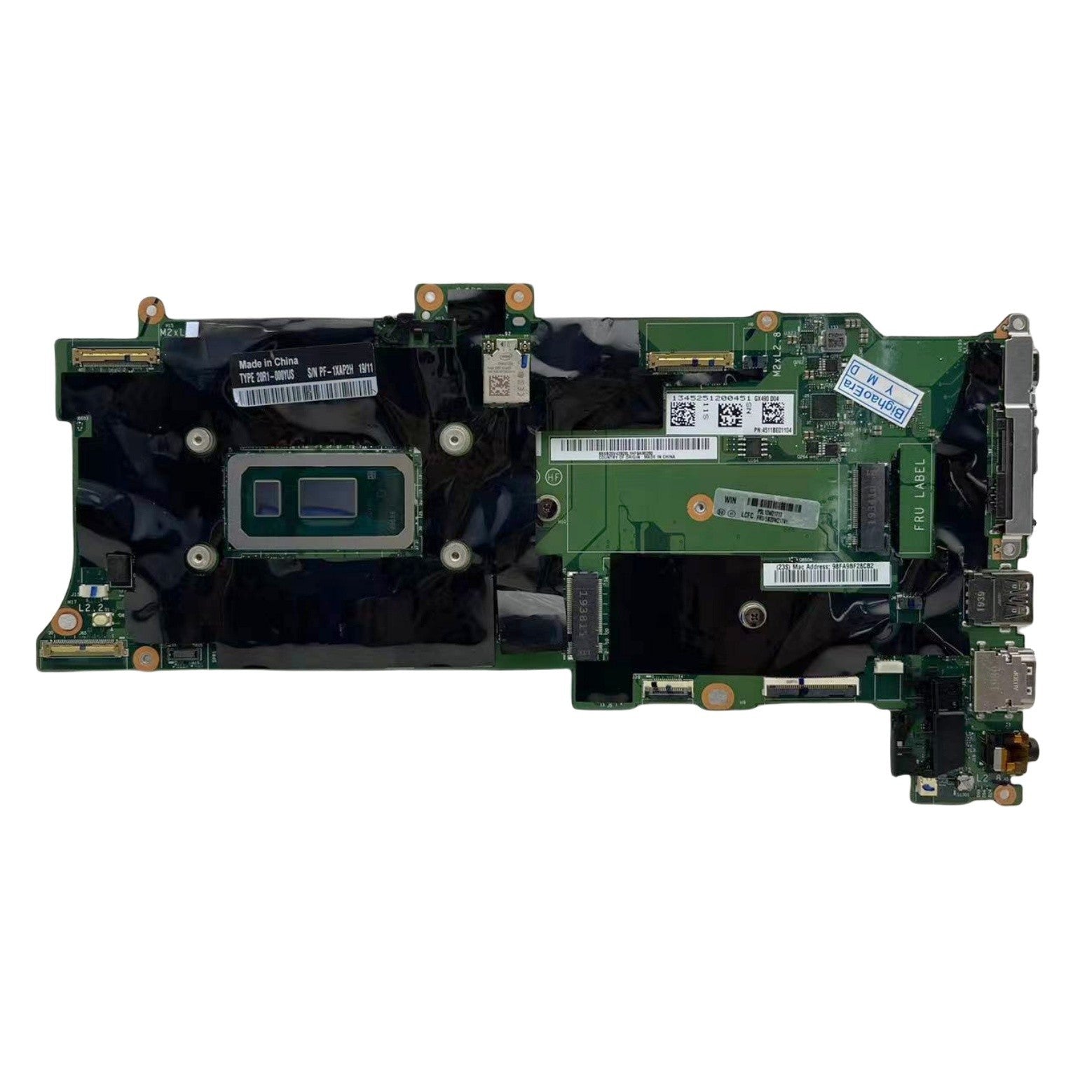 Lenovo Thinkpad X1 Carbon Motherboard NM-C661 i7-10510U 16GB 7th Gen 5B20W21741 - Bighao-Era Laptop part