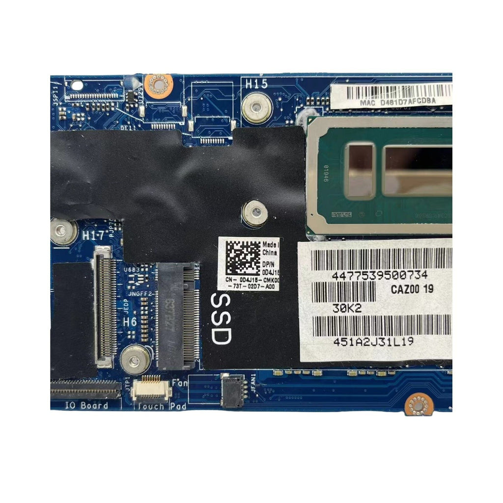 DELL XPS 13 9360 Motherboard LA-D841P with i7-7560U CPU and 16GB RAM - Bighao-Era Laptop part