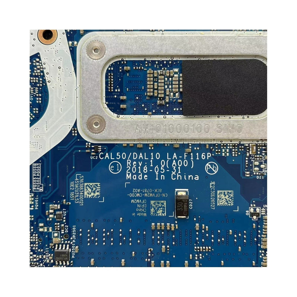 LA-F116P For DELL latitude 3490 Laptop Motherboard 0FVM2M With i3-7020U CPU UMA - Bighao-Era Laptop part