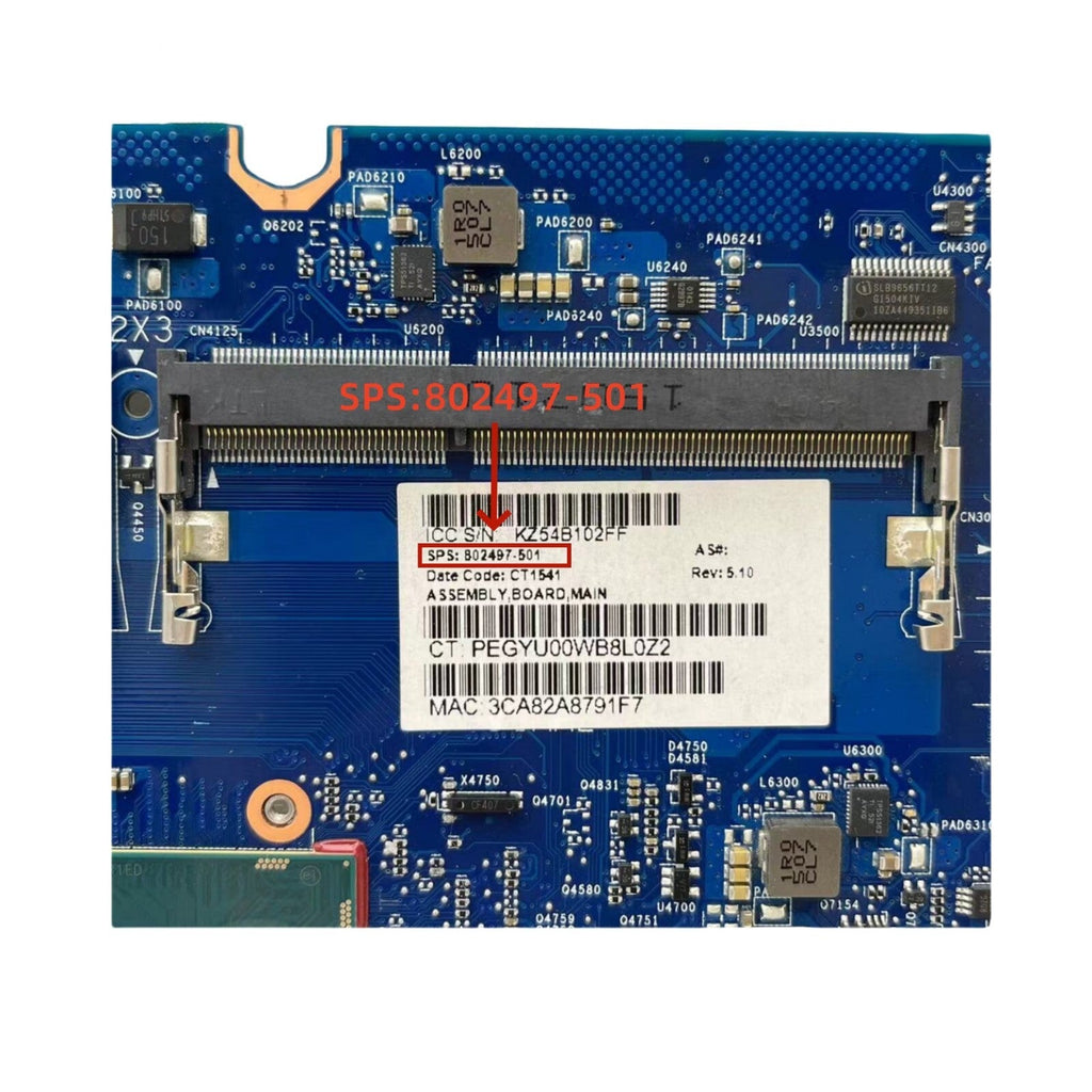 802497-501 For HP EliteBook 820 G1 Laptop Motherboard 6050A2630701 i5-4300U CPU - Bighao-Era Laptop part