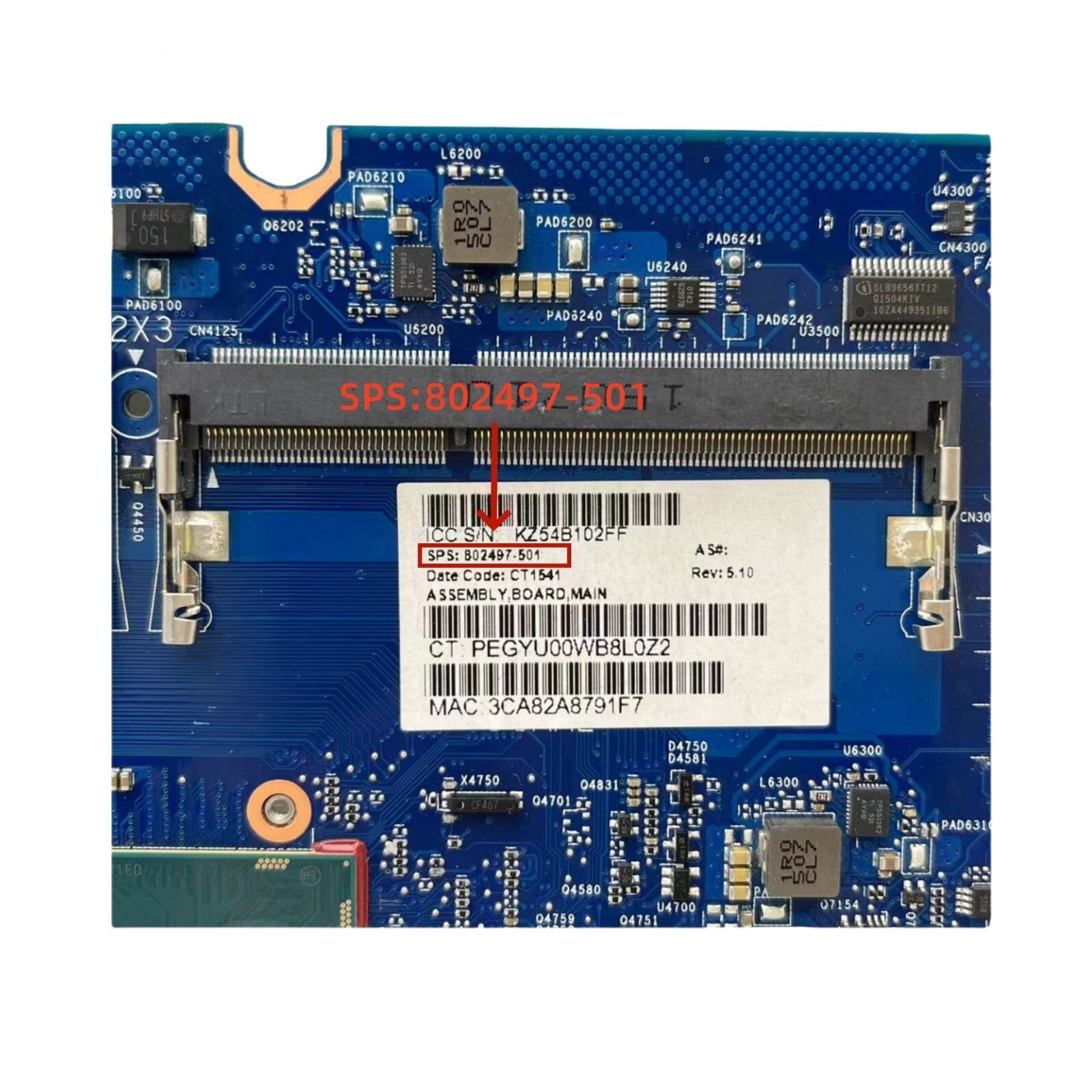802497-501 For HP EliteBook 820 G1 Laptop Motherboard 6050A2630701 i5-4300U CPU - Bighao-Era Laptop part