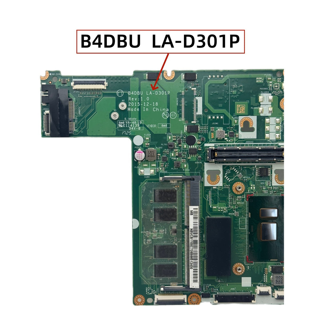 Acer TravelMate P648-M Motherboard LA-D301P i5-6200U 4GB UMA NBVCB1100C - Bighao-Era Laptop part