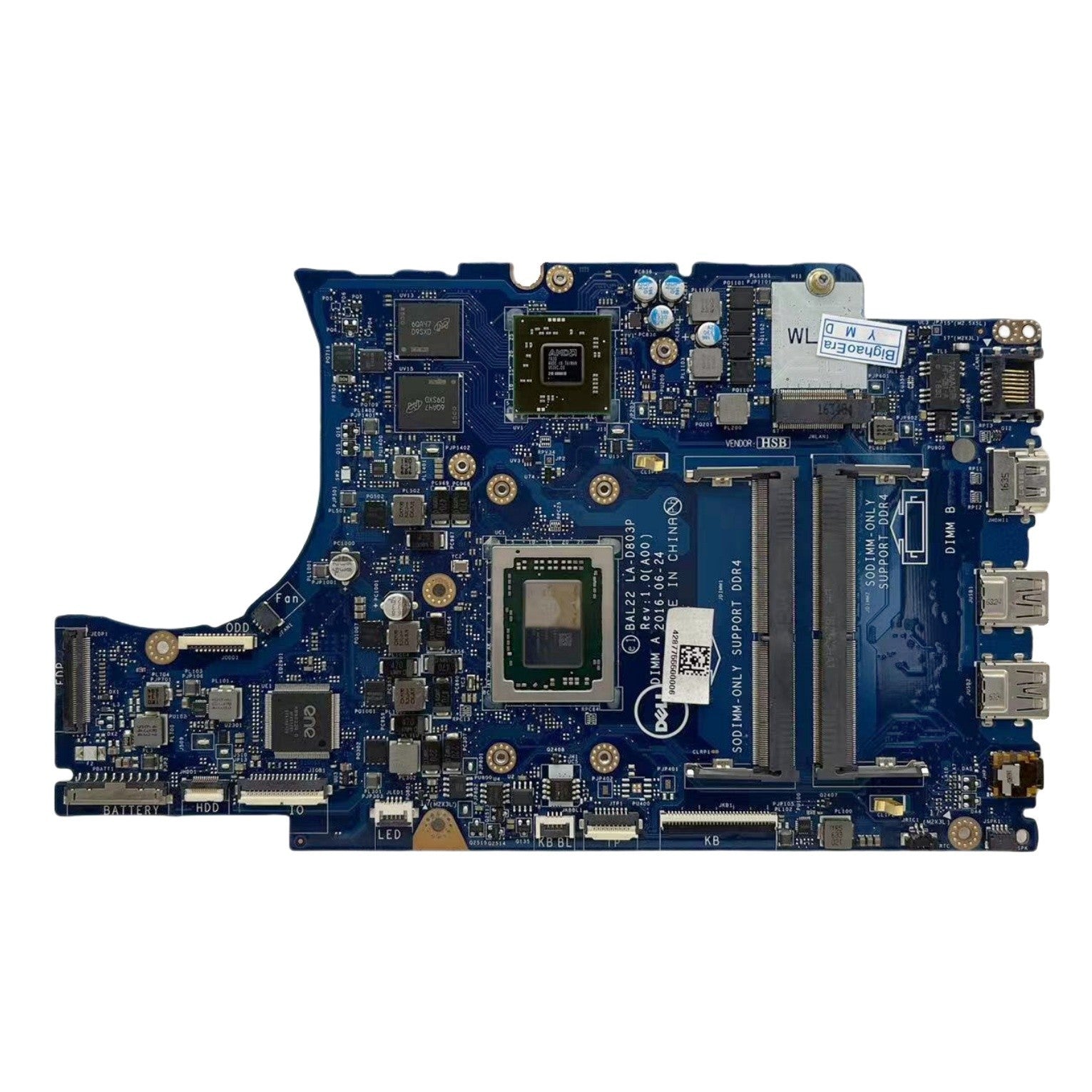 Dell Inspiron 5565 Motherboard LA-D803P R7 M440 4GB A10-9600P 0R1WJH - Bighao-Era Laptop part