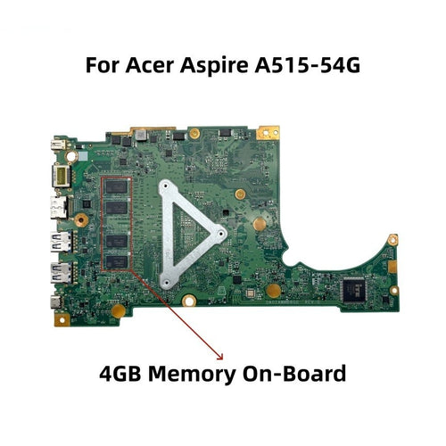 Acer Aspire A515-54G Motherboard DA0ZAWMB8G0 for i3, i5, i7 - 4GB 2G-GPU - Bighao-Era Laptop part