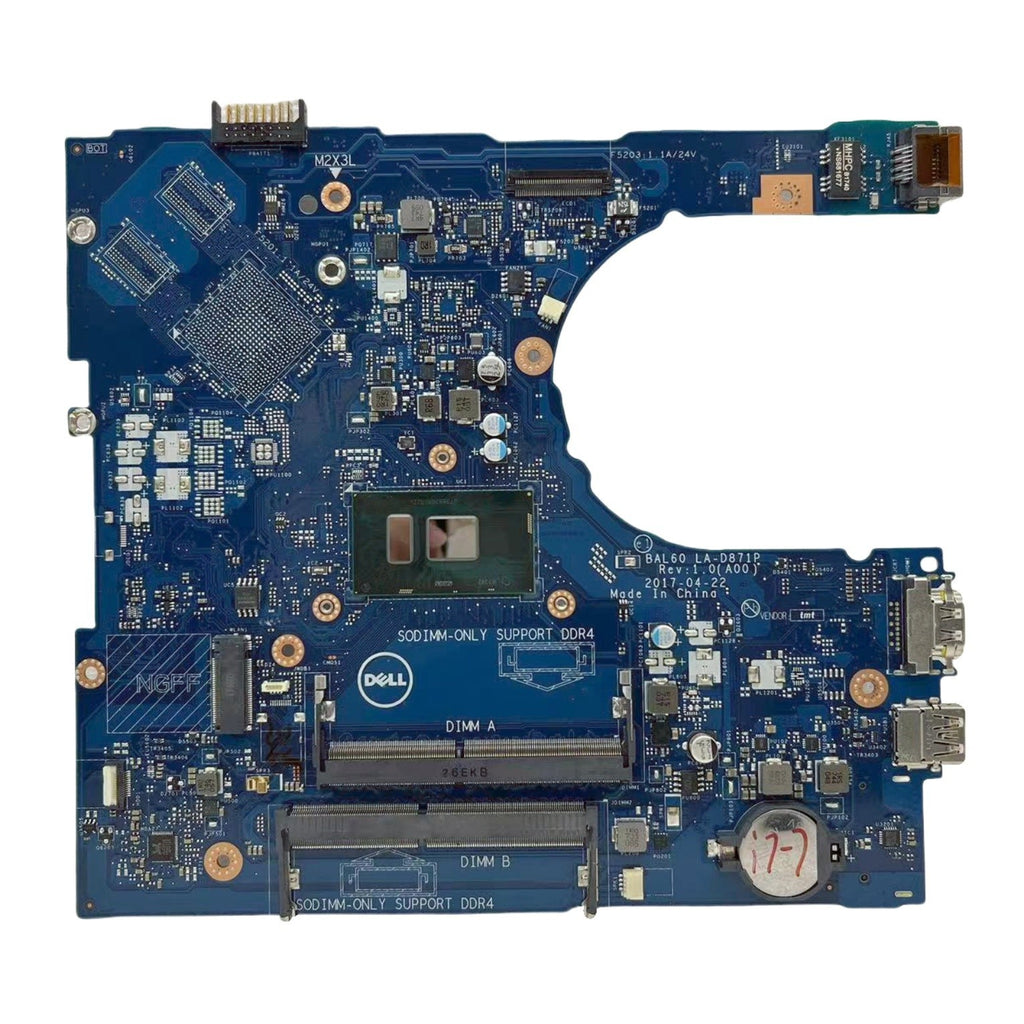 BAL60 LA-D871P 02PX9P UMA For Dell Inspiron 5566 Laptop Motherboard i7-7500U CPU - Bighao-Era Laptop part