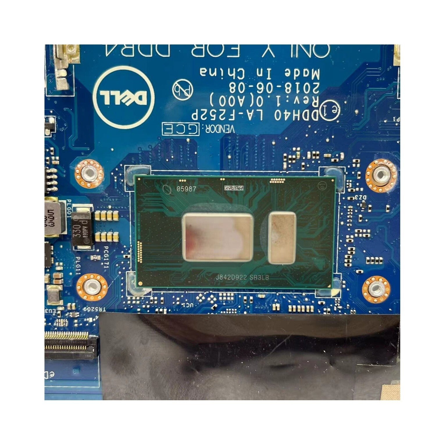 Dell 7572 Laptop Motherboard LA-F252P i7-8550U CPU MX150-2G CN-07R28G - Bighao-Era Laptop part