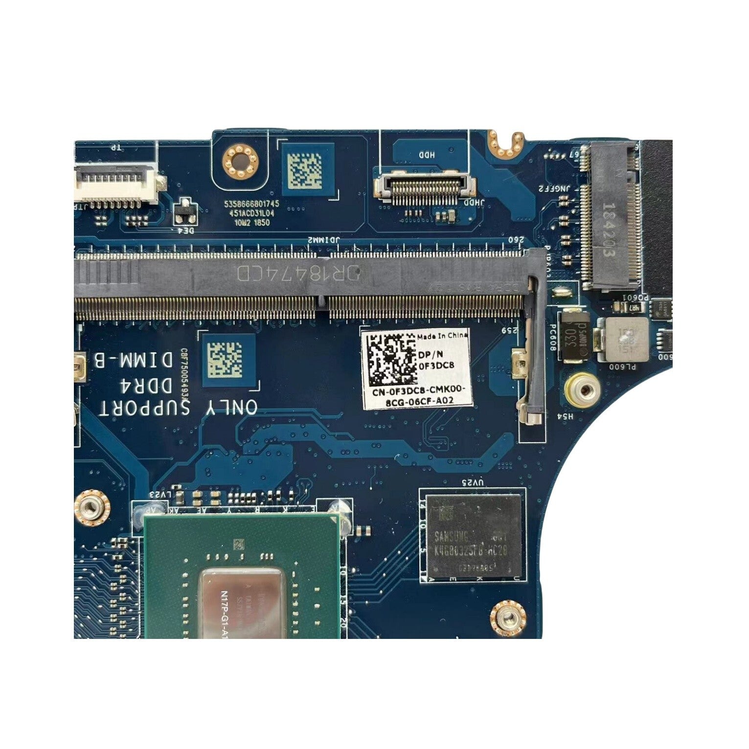 LA-G341P For DELL XPS 15 9570 Laptop Motherboard i7-8750H GTX1050TI 4GB 0F3DC8 - Bighao-Era Laptop part