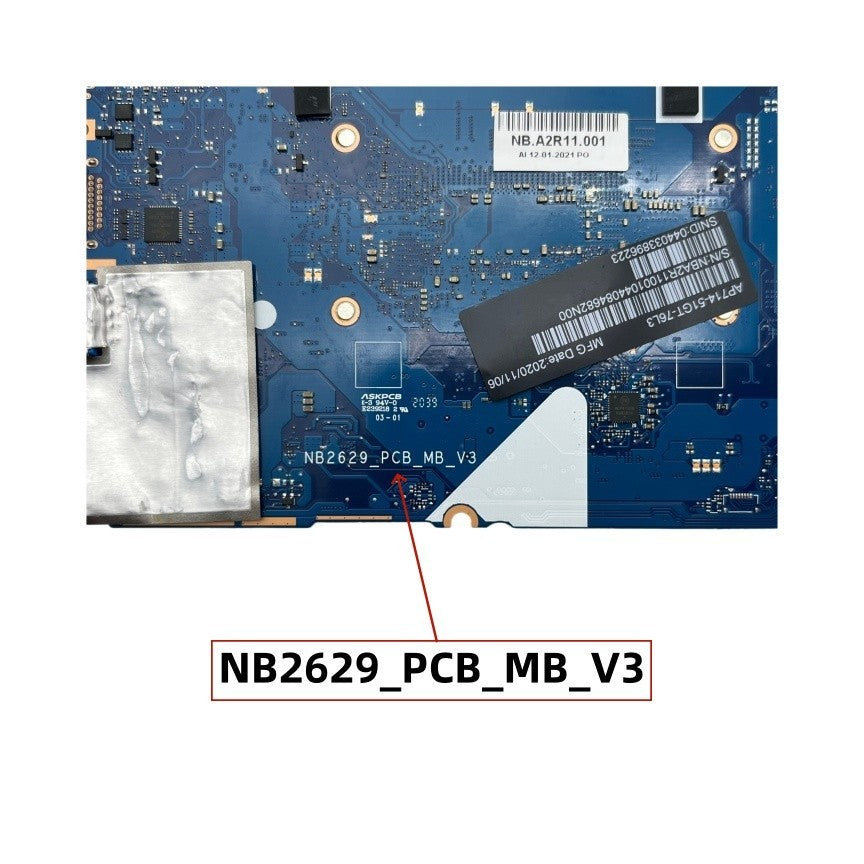 NB2629_PCB_MB_V3 Acer Swift SF514-55T Motherboard i7-1165G7 16GB MX350-2G Replacement - Bighao-Era Laptop part