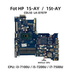 HP 15-AY Laptop Motherboard LA-D707P with i3 i5 i7 7th CPU UMA 914598-601 - Bighao-Era Laptop part