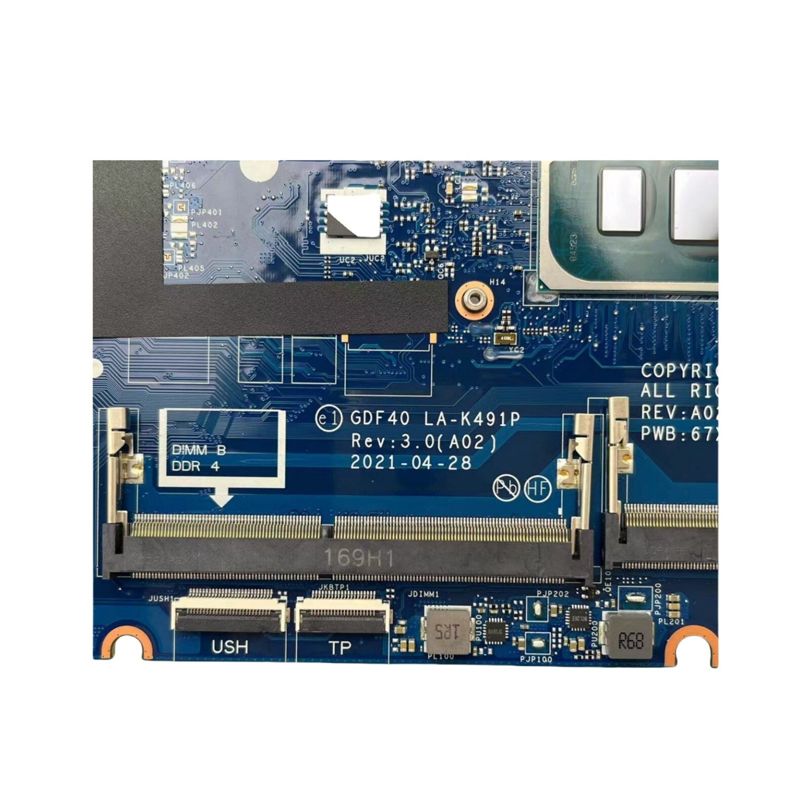 DELL Latitude 5420 Motherboard LA-K491P with Core i7-1185G7 CPU CN-03P5X2 - Bighao-Era Laptop part