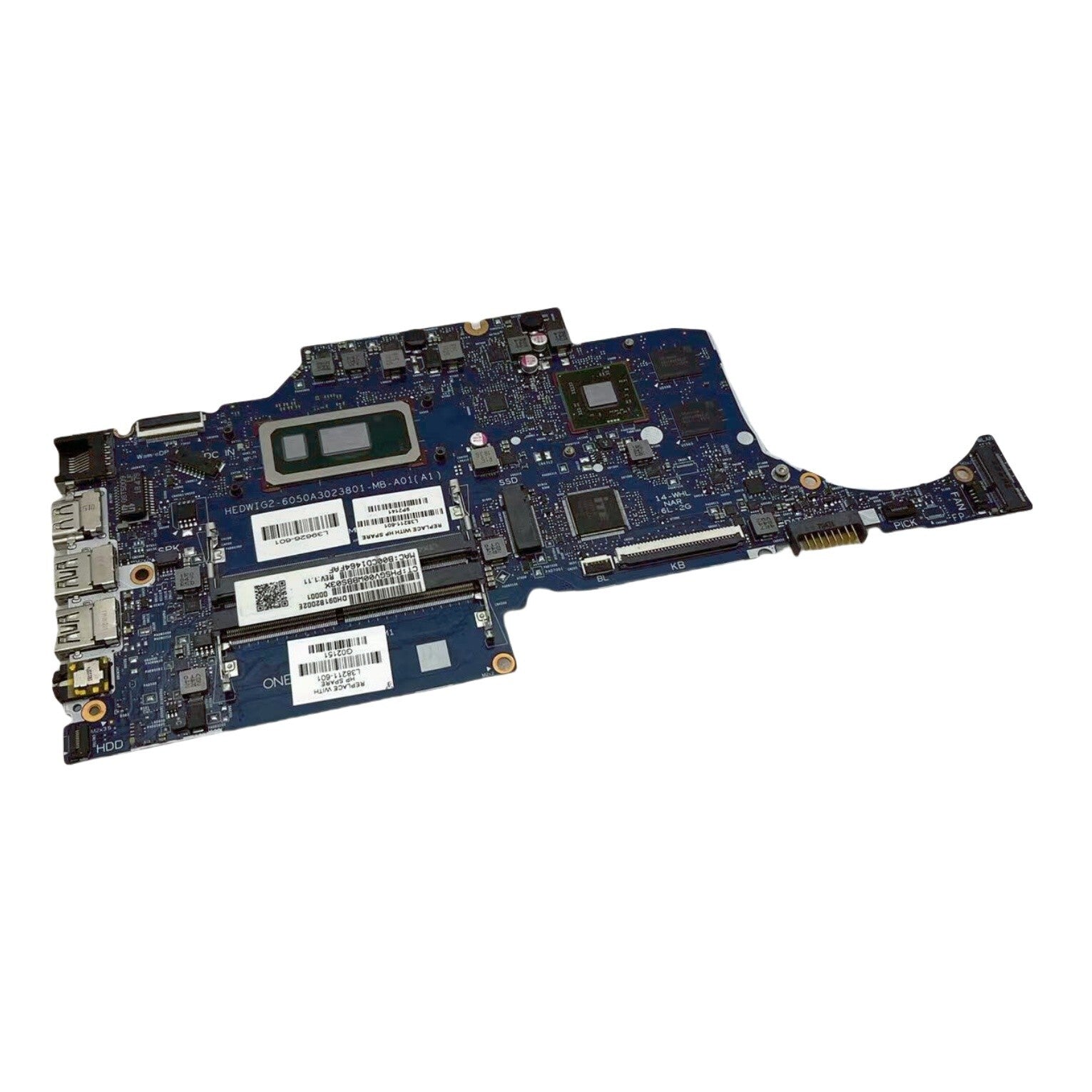 HP 14-CF i7 Motherboard 6050A3023801 with i7-8565U R7 M440 2GB GPU L38211-601 - Bighao-Era Laptop part