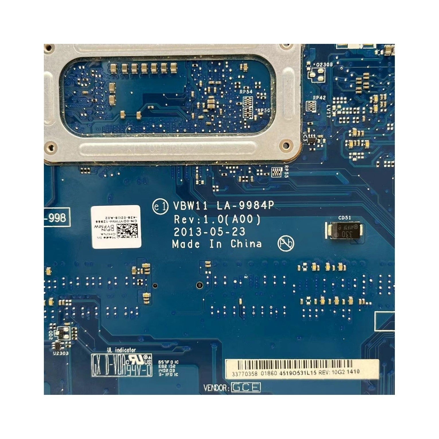 LA-9984P Dell Inspiron 17R 5737 Motherboard with i7-4500U and 8870M 2G-GPU - Bighao-Era Laptop part