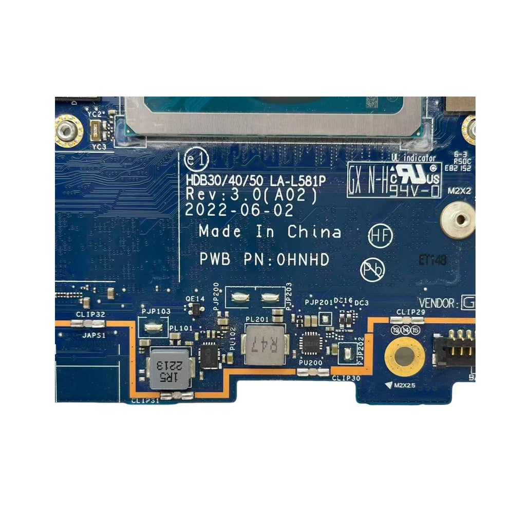 LA-L581P CN-0W83C4 For Dell Latitude 7330 7430 Laptop Motherboard i7-1255U 16GB - Bighao-Era Laptop part