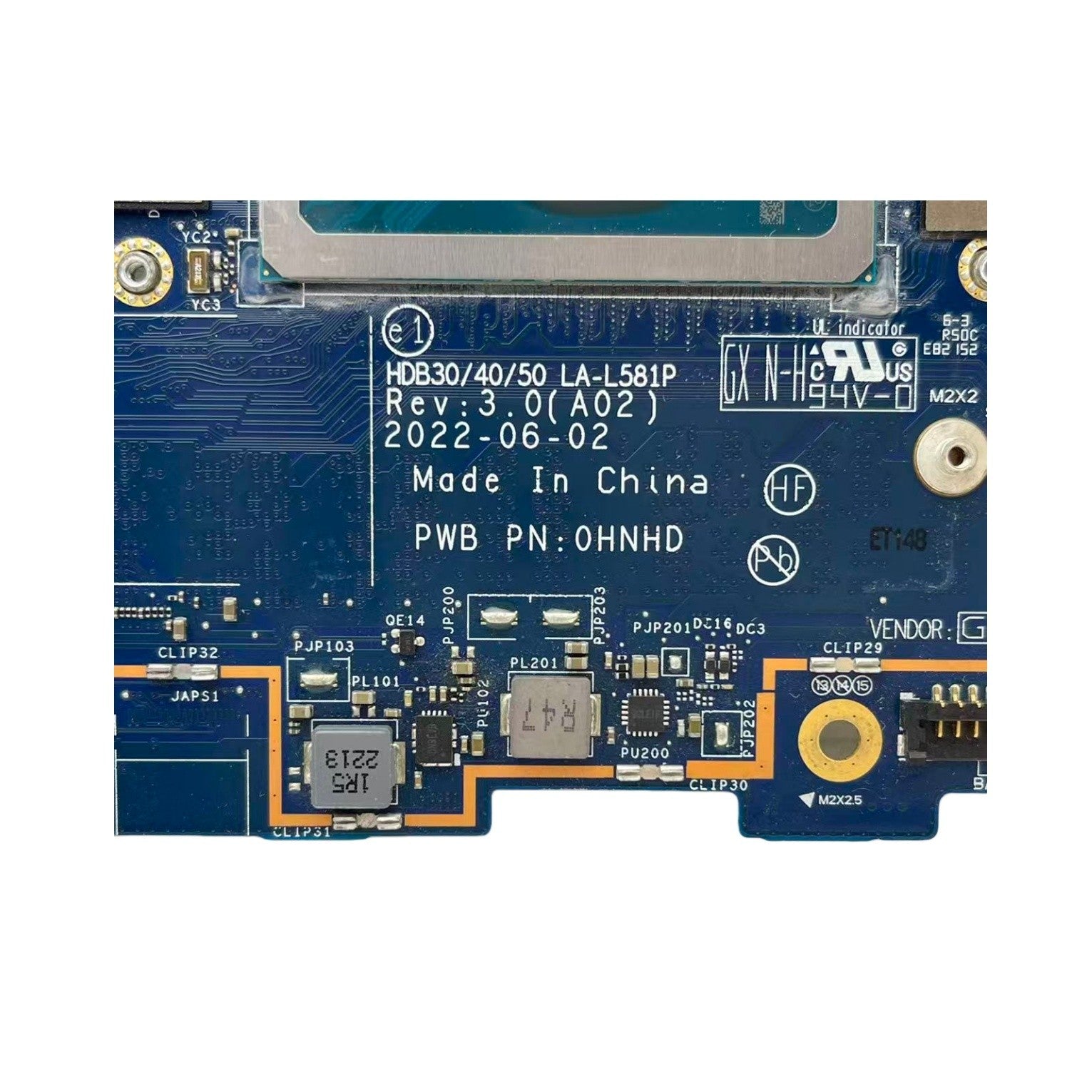 LA-L581P CN-0W83C4 For Dell Latitude 7330 7430 Laptop Motherboard i7-1255U 16GB - Bighao-Era Laptop part