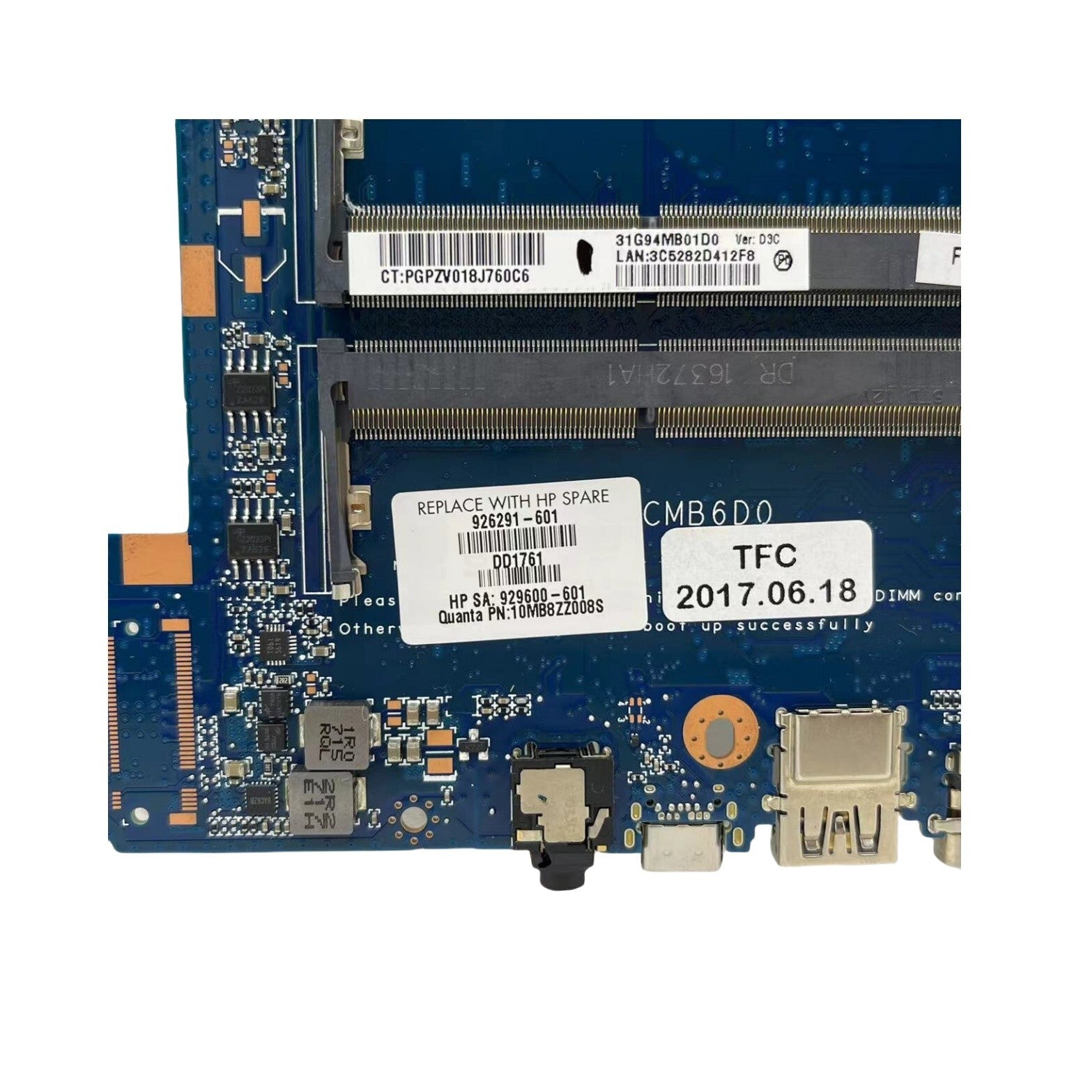 HP Pavilion 15-CD Laptop Motherboard DAG94CMB6D0 with A9-9420 CPU 2GB 926291-601 - Bighao-Era Laptop part
