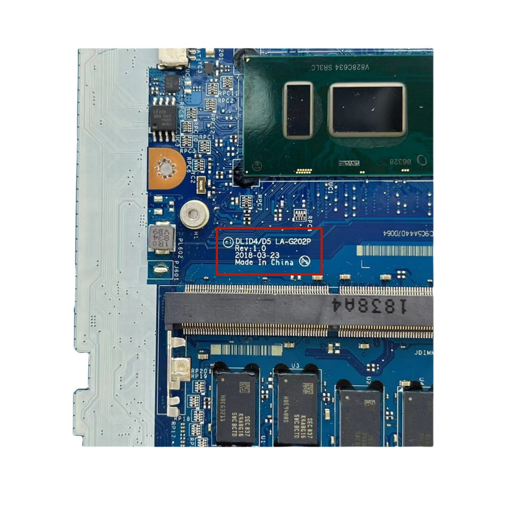 LA-G202P Lenovo IdeaPad 130-15IKB Motherboard with 4GB RAM and i7-8550U CPU - Bighao-Era Laptop part