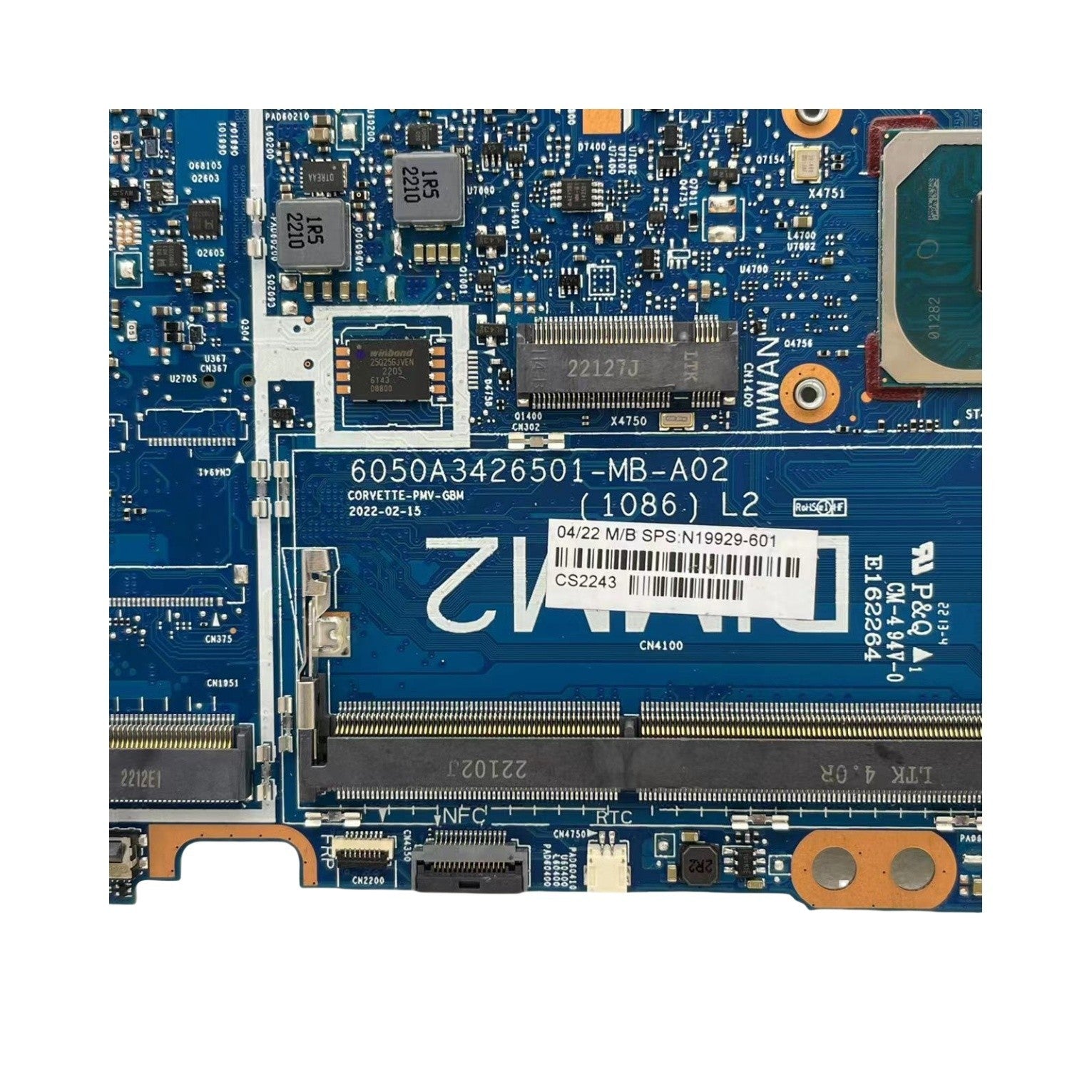 6050A3426501 For HP Elitebook 830 G8 840 G8 Motherboard i5-1145G7 CPU N19929-601 - Bighao-Era Laptop part