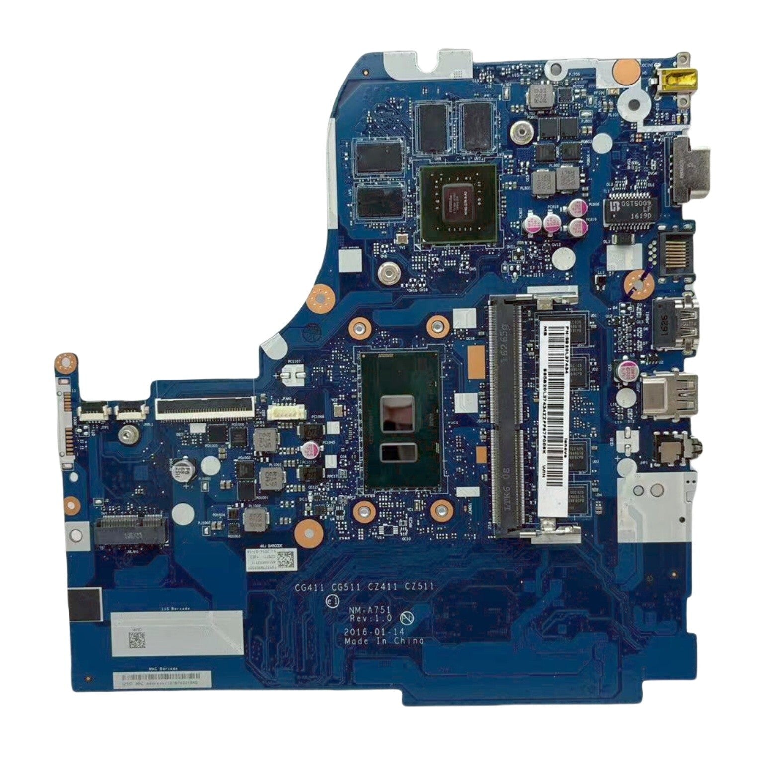 Lenovo Ideapad 510-15ISK Motherboard NM-A751 940MX-4G i5-6200U 4G - 5B20L37434 - Bighao-Era Laptop part
