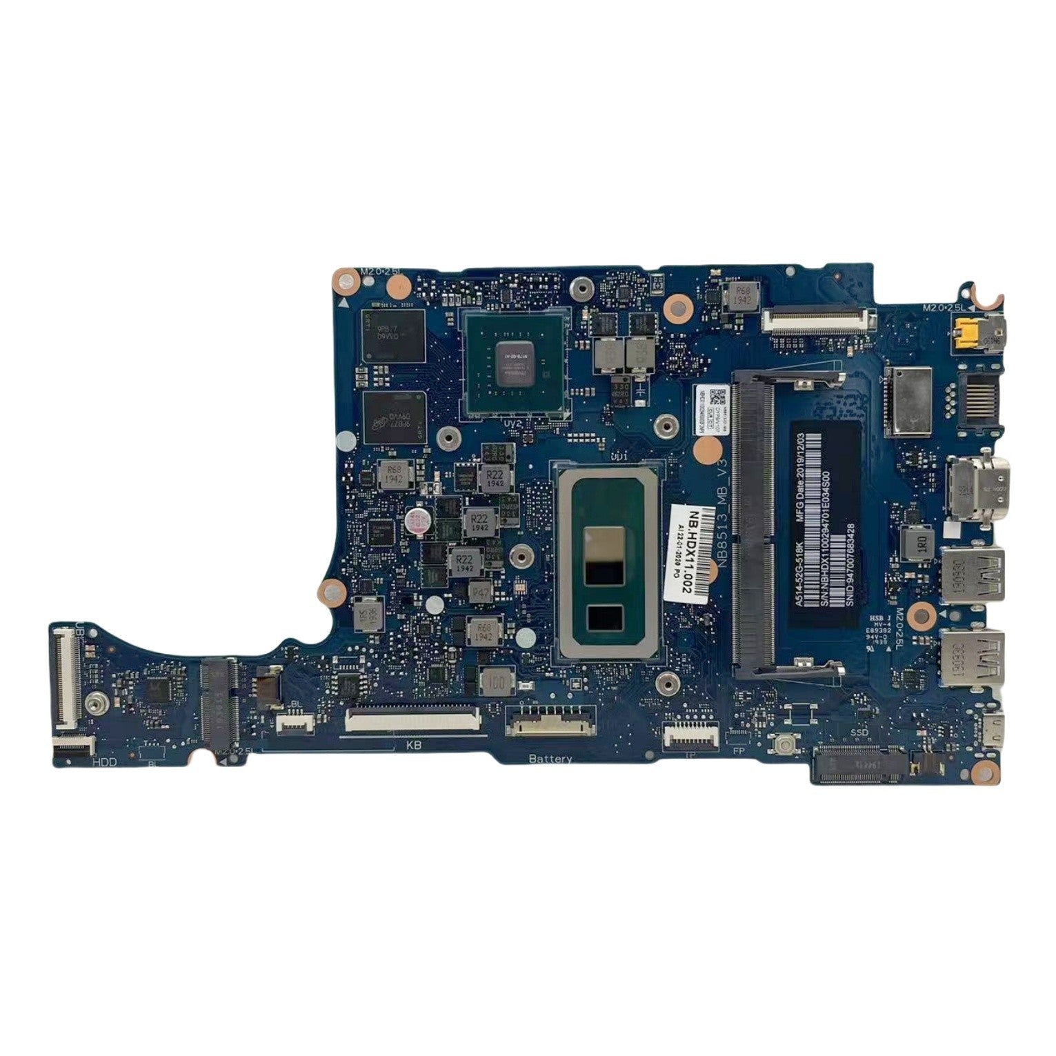 Acer Aspire A514-52G Motherboard NB8513_MB_V3 i5-8265U 4GB MX250 2GB-GPU - Bighao-Era Laptop part