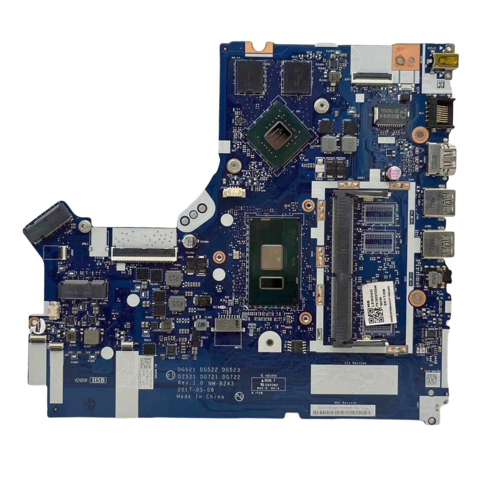 5B20P25844 For Lenovo ideapad 320-17IKB Motherboard i7-7500U 940MX-4G NM-B243 - Bighao-Era Laptop part