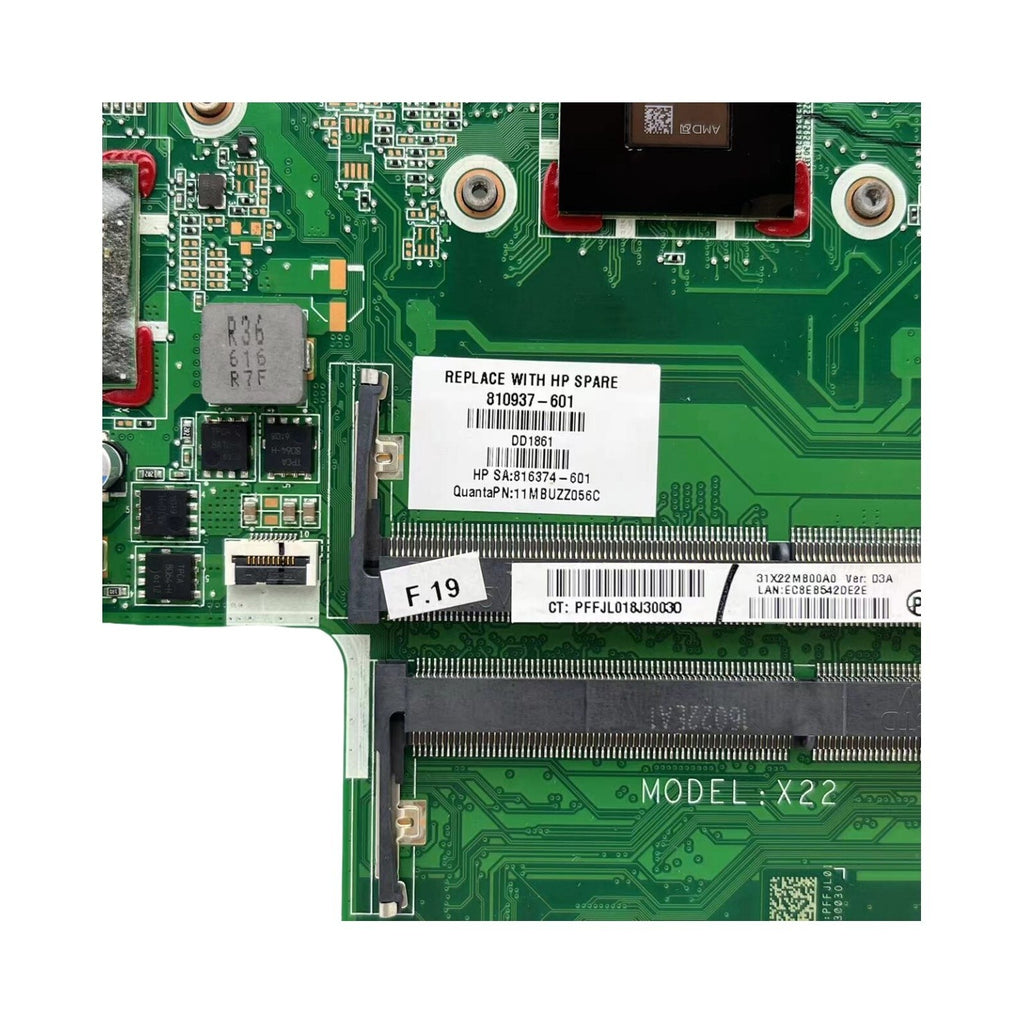 HP Pavilion 17-G Laptop Motherboard DA0X22MB6D0 A8-7410 M360 2G Replacement - Bighao-Era Laptop part