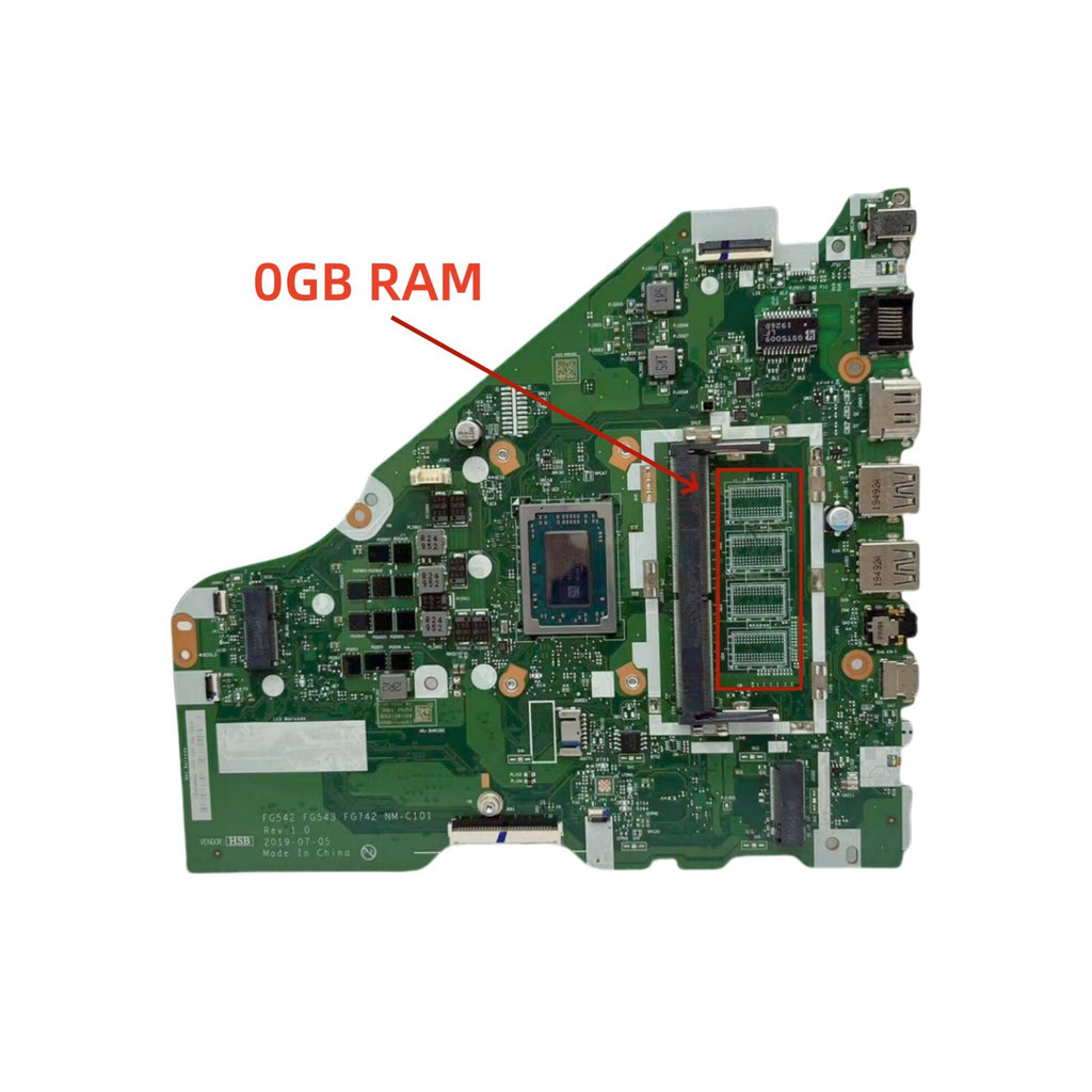 NM-C101 Lenovo Ideapad L340-15API Motherboard R3-3200U/R5-3500U 0GB/4GB RAM - Bighao-Era Laptop part