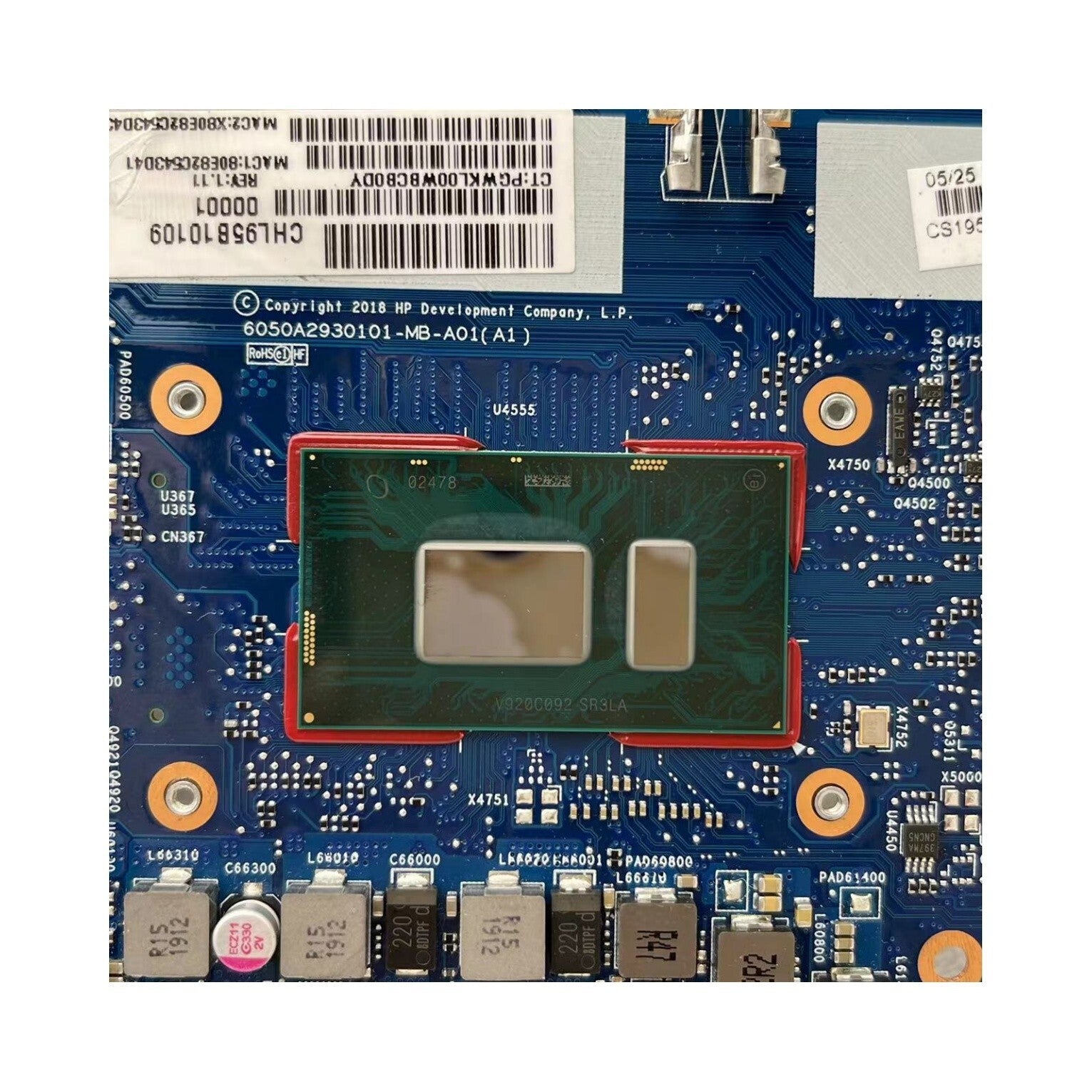 HP Elitebook 640 G4 Motherboard 6050A2930101 with i5-8250U CPU L09567-601 - Bighao-Era Laptop part