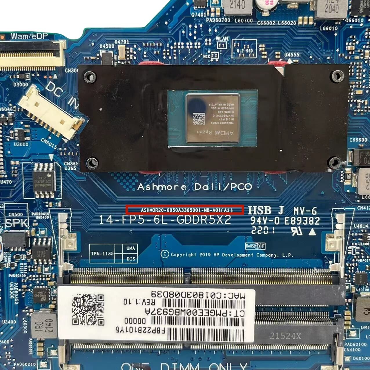 HP 14-DK Motherboard 6050A3365001 for R3-3250U CPU UMA L86473-601 - Bighao-Era Laptop part