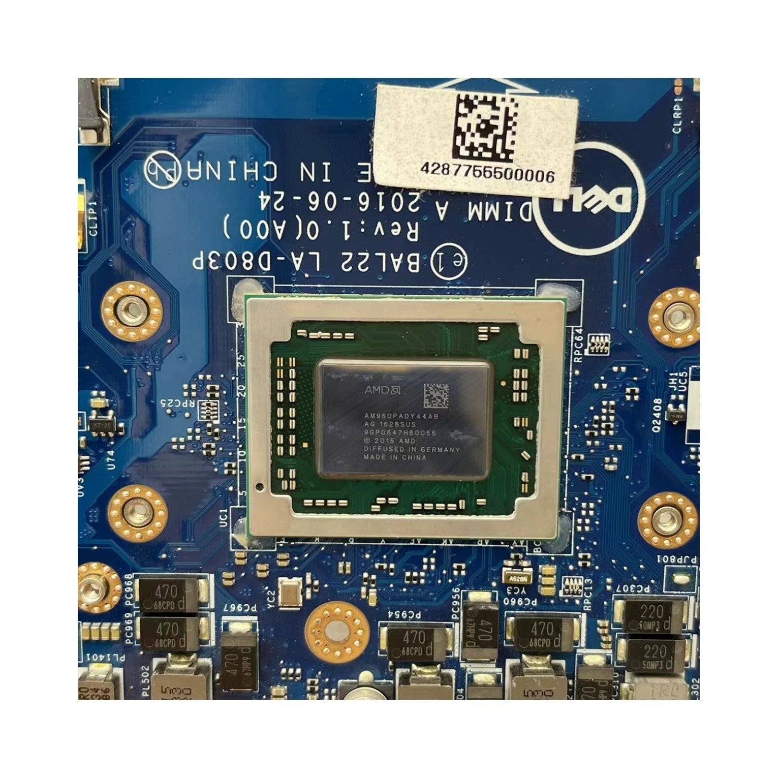 Dell Inspiron 5565 Motherboard LA-D803P R7 M440 4GB A10-9600P 0R1WJH - Bighao-Era Laptop part
